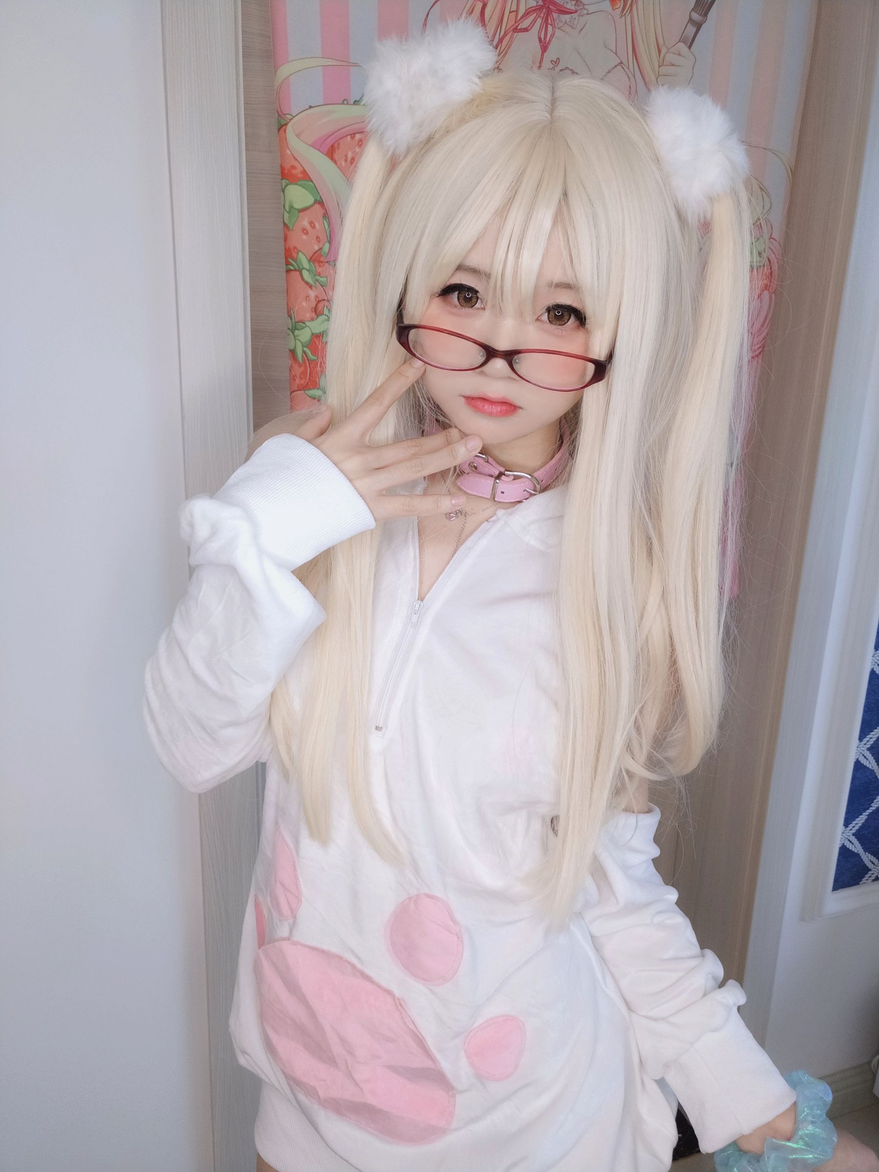 萌妹子Coser摇摇乐yoyo – 白いクリーム Cosplay-第55张