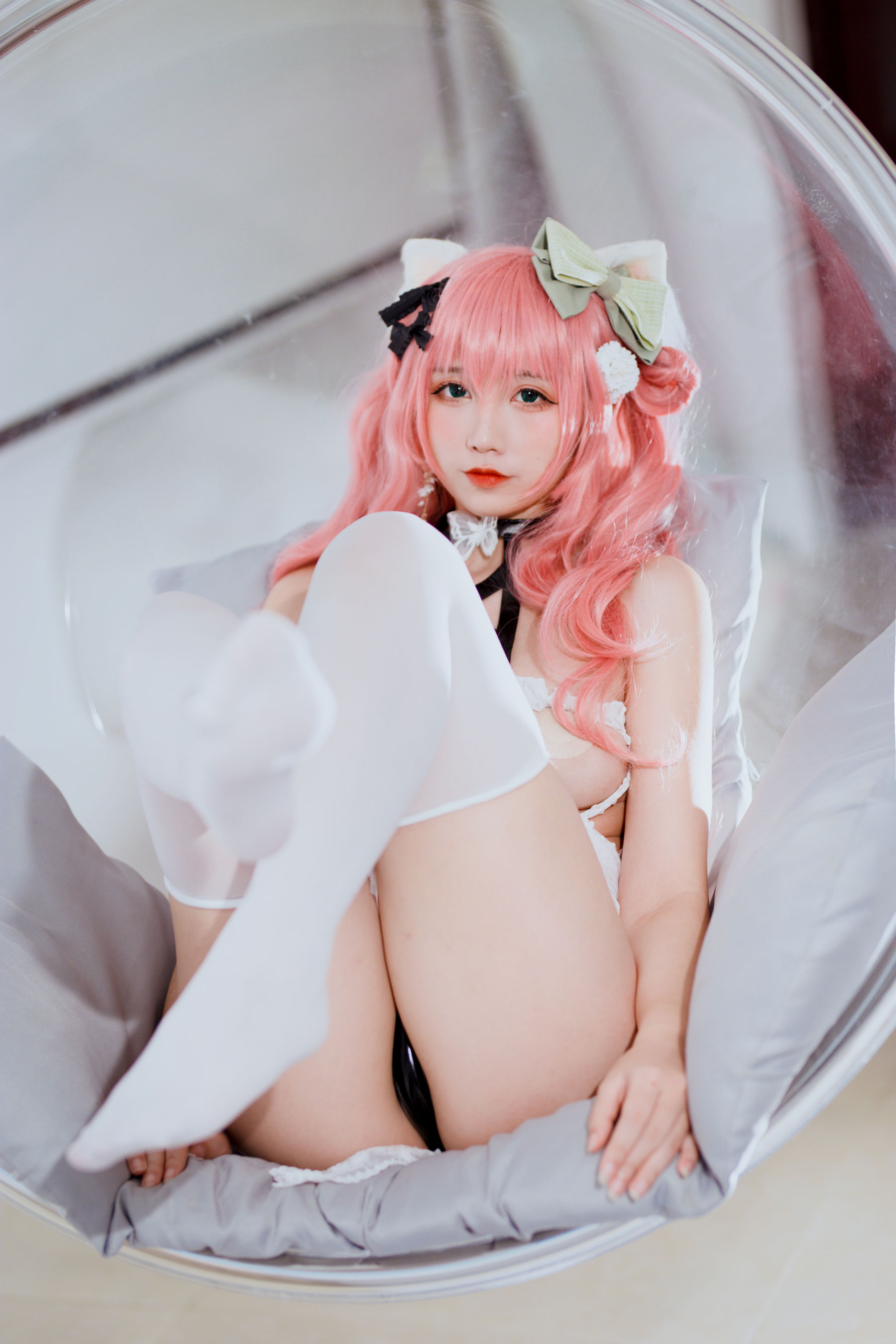 动漫博主九曲Jean – 粉发妹妹 Cosplay-第38张