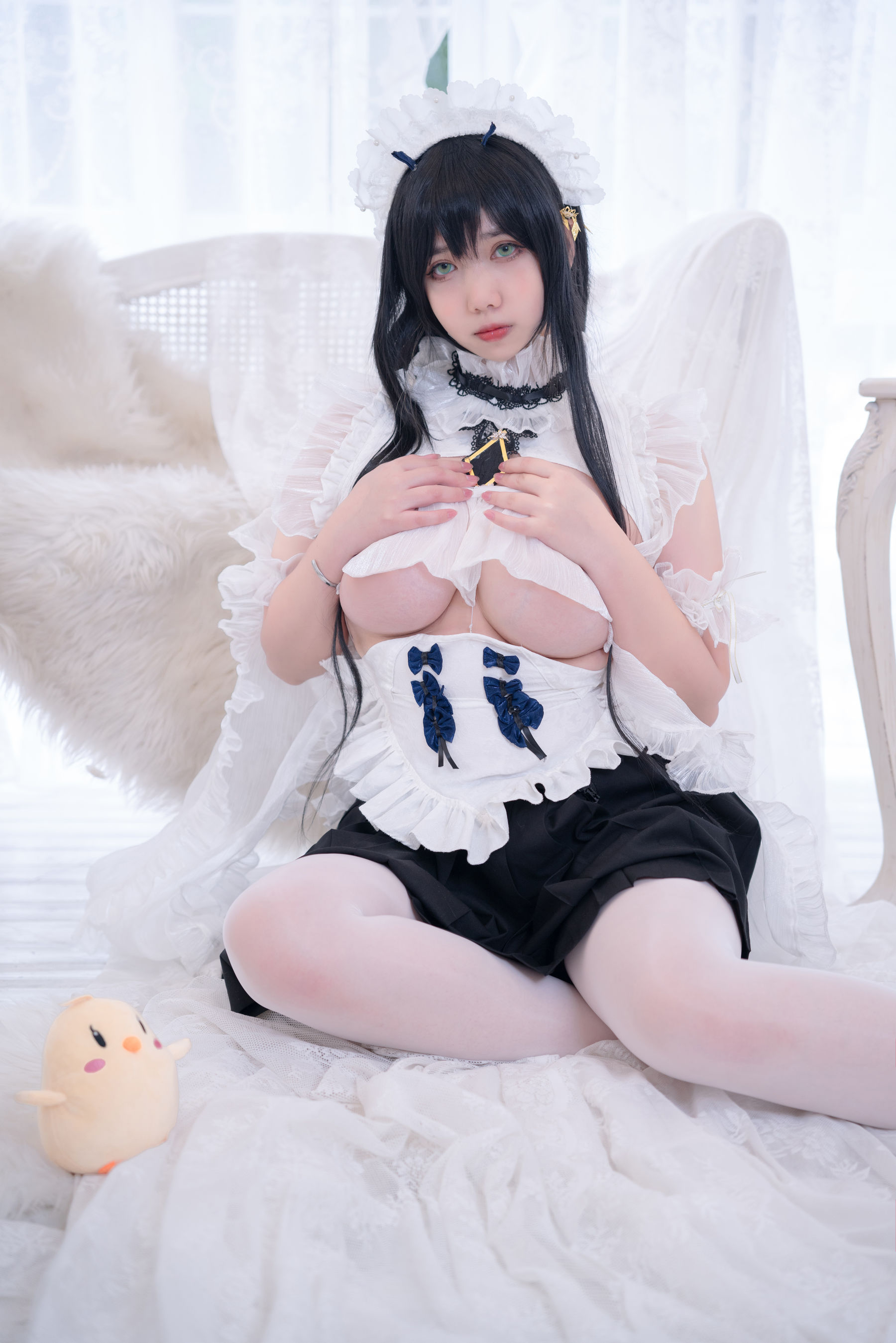 Meroko_魅瞳 – 碧蓝航线 不挠女仆没干劲的小姐姐 Cosplay-第2张