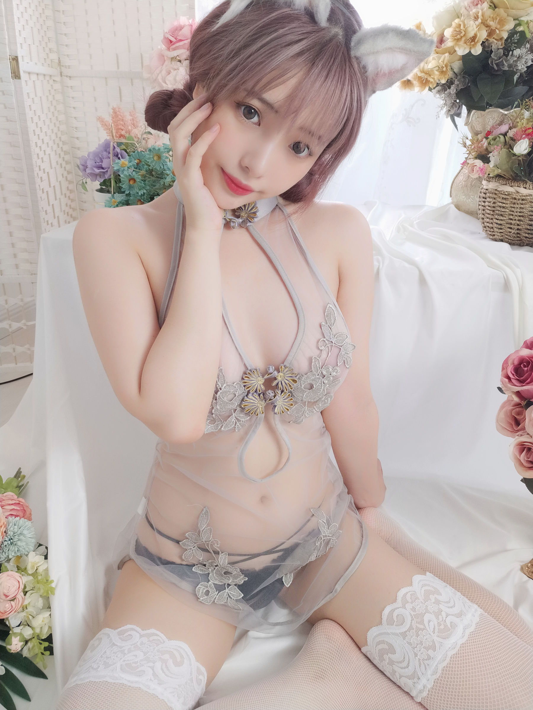 动漫博主雯妹 – 旗袍 Cosplay-第7张