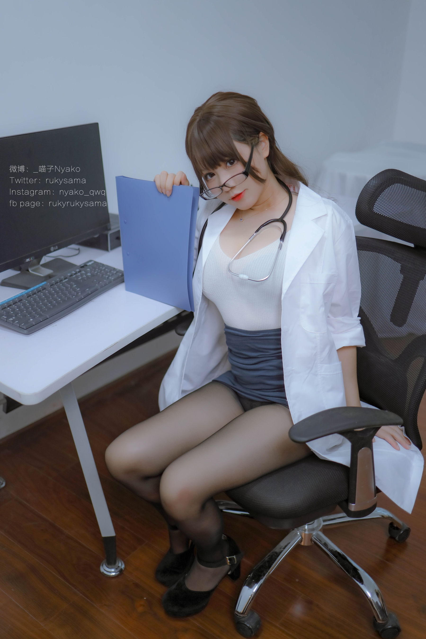 萌妹子Nyako喵子 – 秘密病栋 Cosplay-第1张
