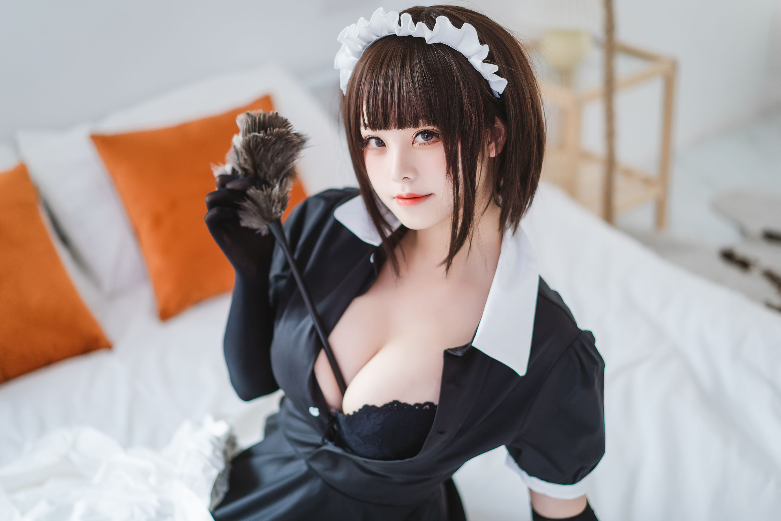 萌系小姐姐蜜汁猫裘 – 民宿 女仆 Cosplay-第5张