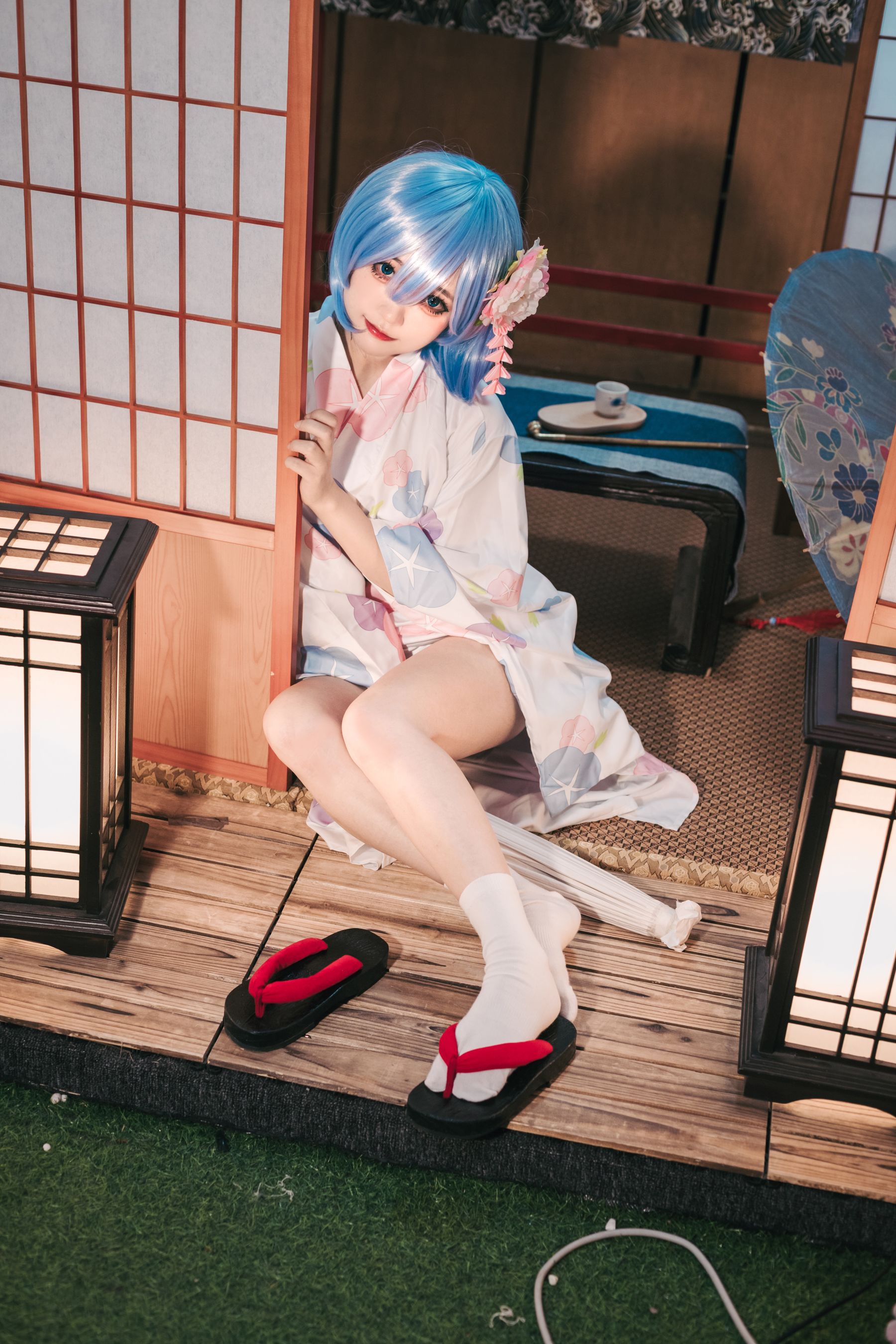 神沢永莉 – 蕾姆和风 Cosplay-第1张