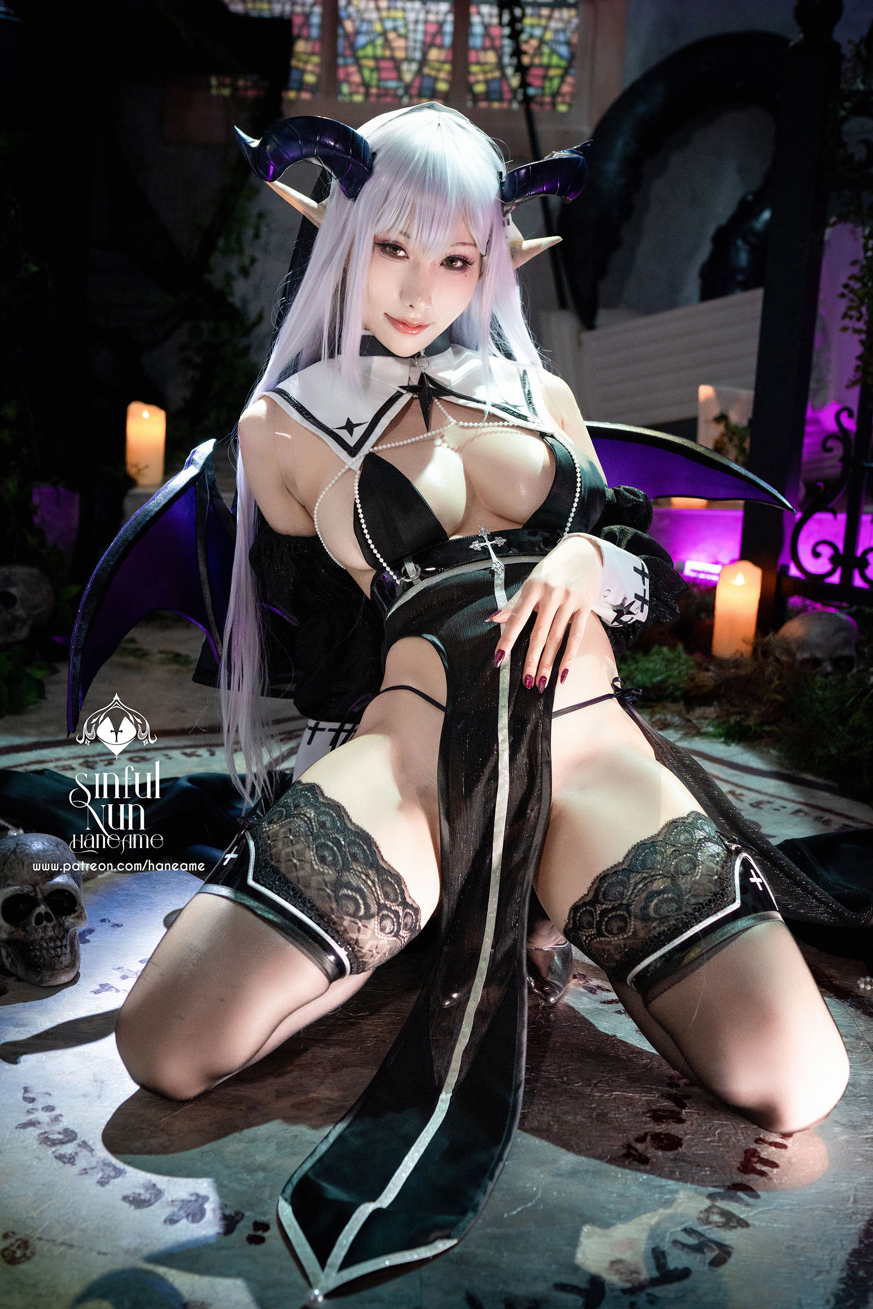 Hane Ame 雨波写真 – 罪恶修女 Devil Cosplay-第5张
