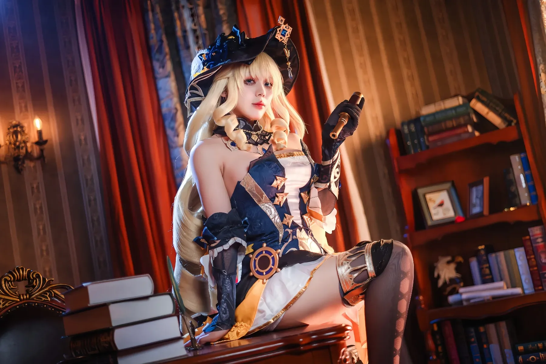 九言 – 原神 娜维娅 Cosplay-第2张