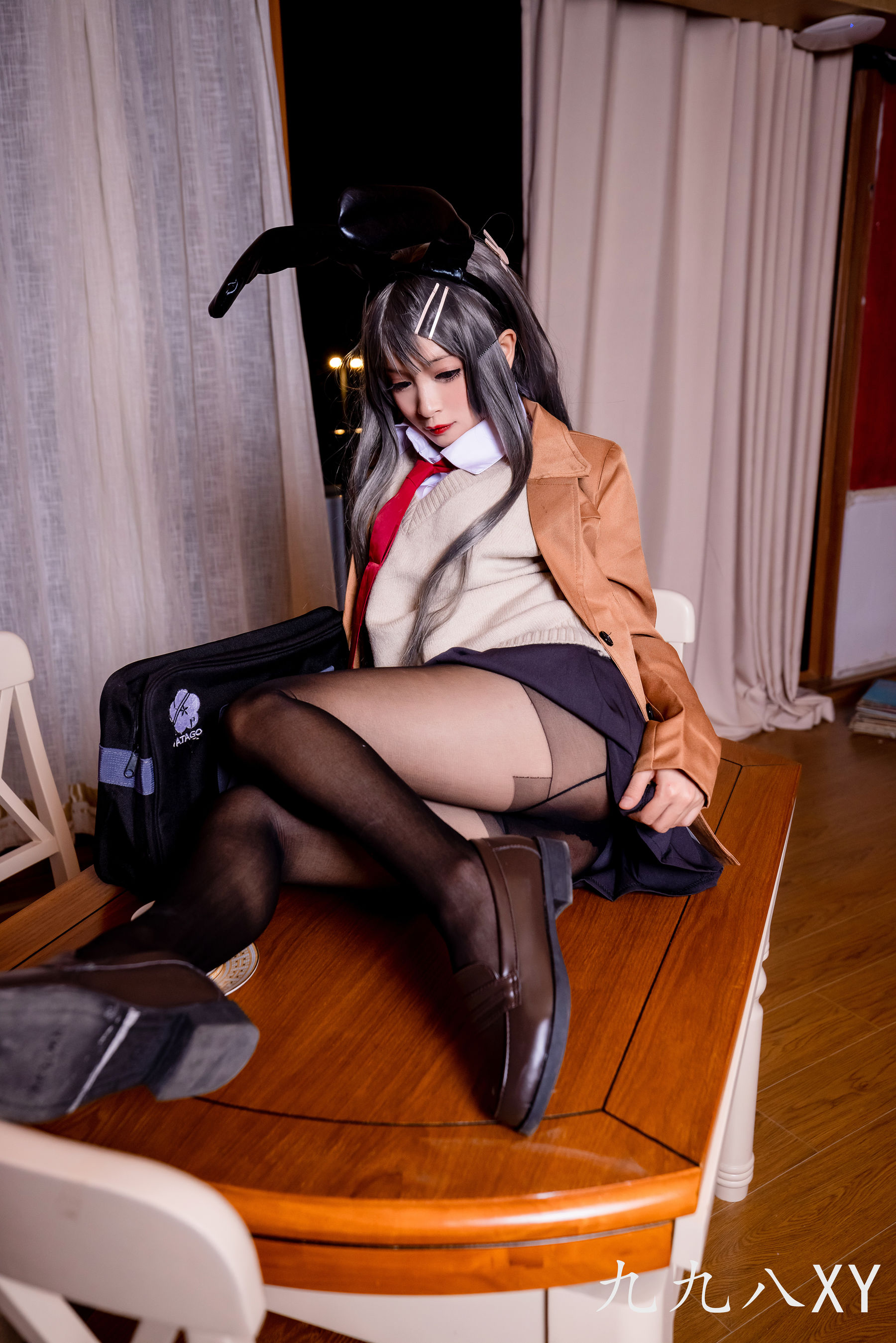 动漫博主九九八XY – 麻衣学姐 Cosplay-第1张
