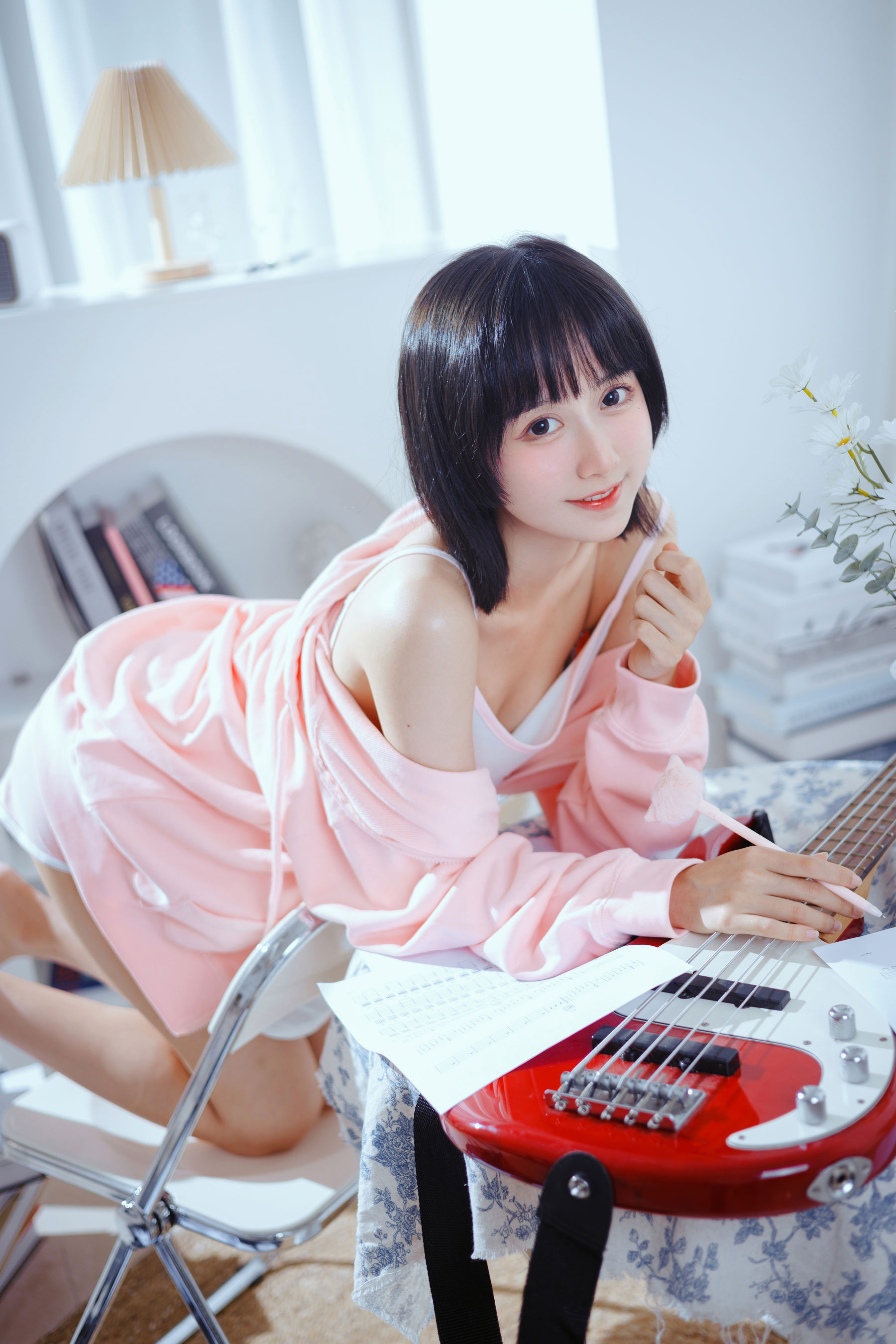 萌系小姐姐木绵绵OwO – 贝斯与妹妹 Cosplay-第6张