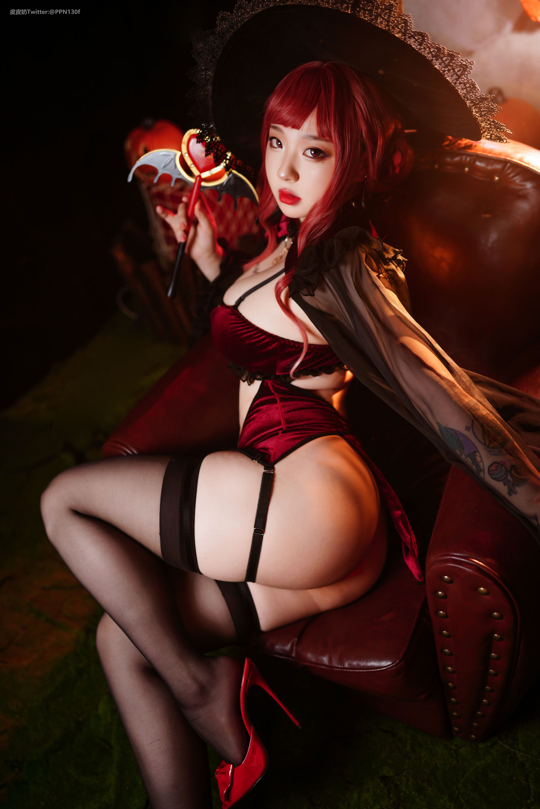 皮皮奶可可爱了啦 – 万圣节女巫 Cosplay-第1张
