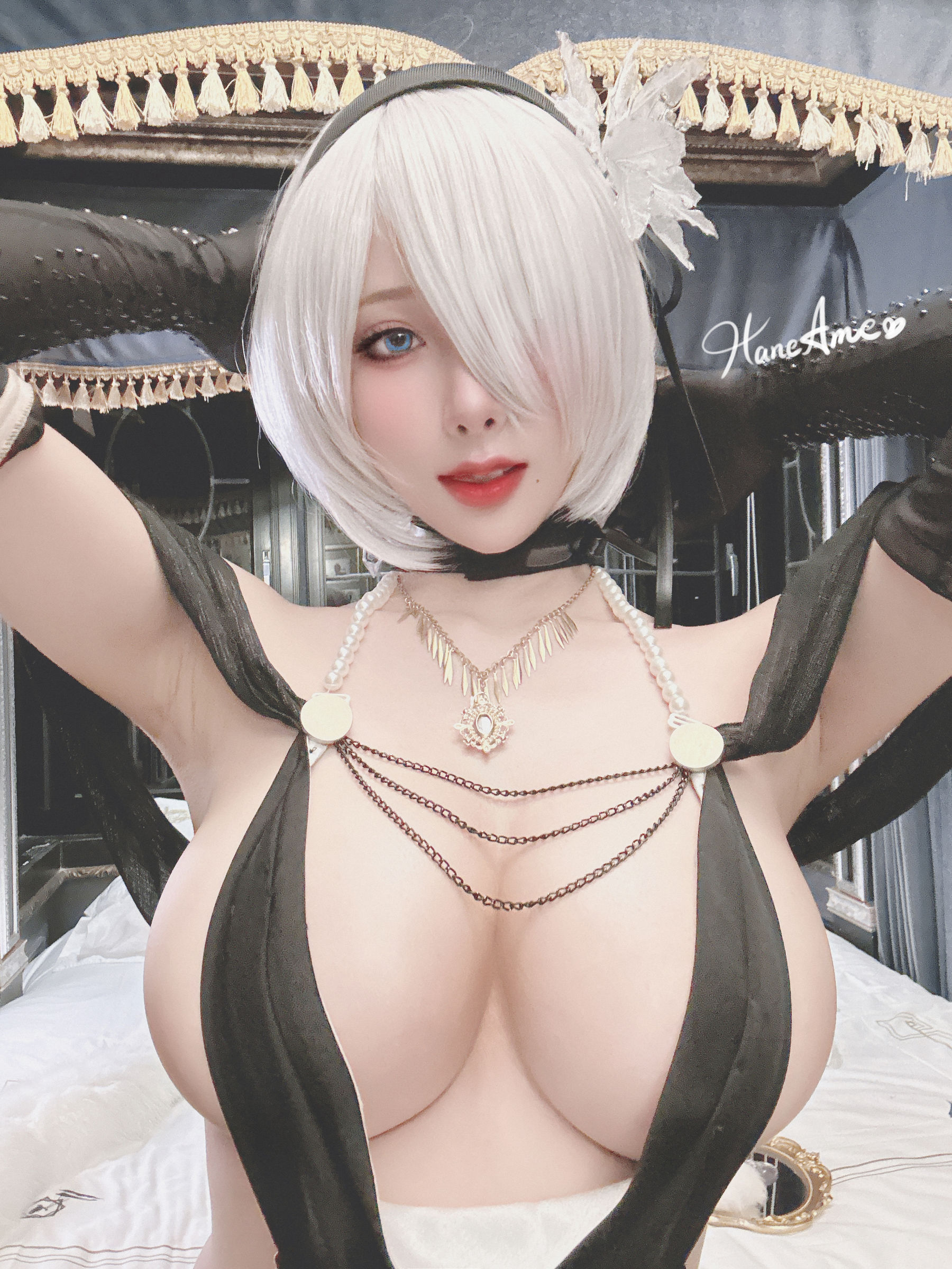 Hane Ame 雨波写真 – Nier 2BSelfie Cosplay-第4张