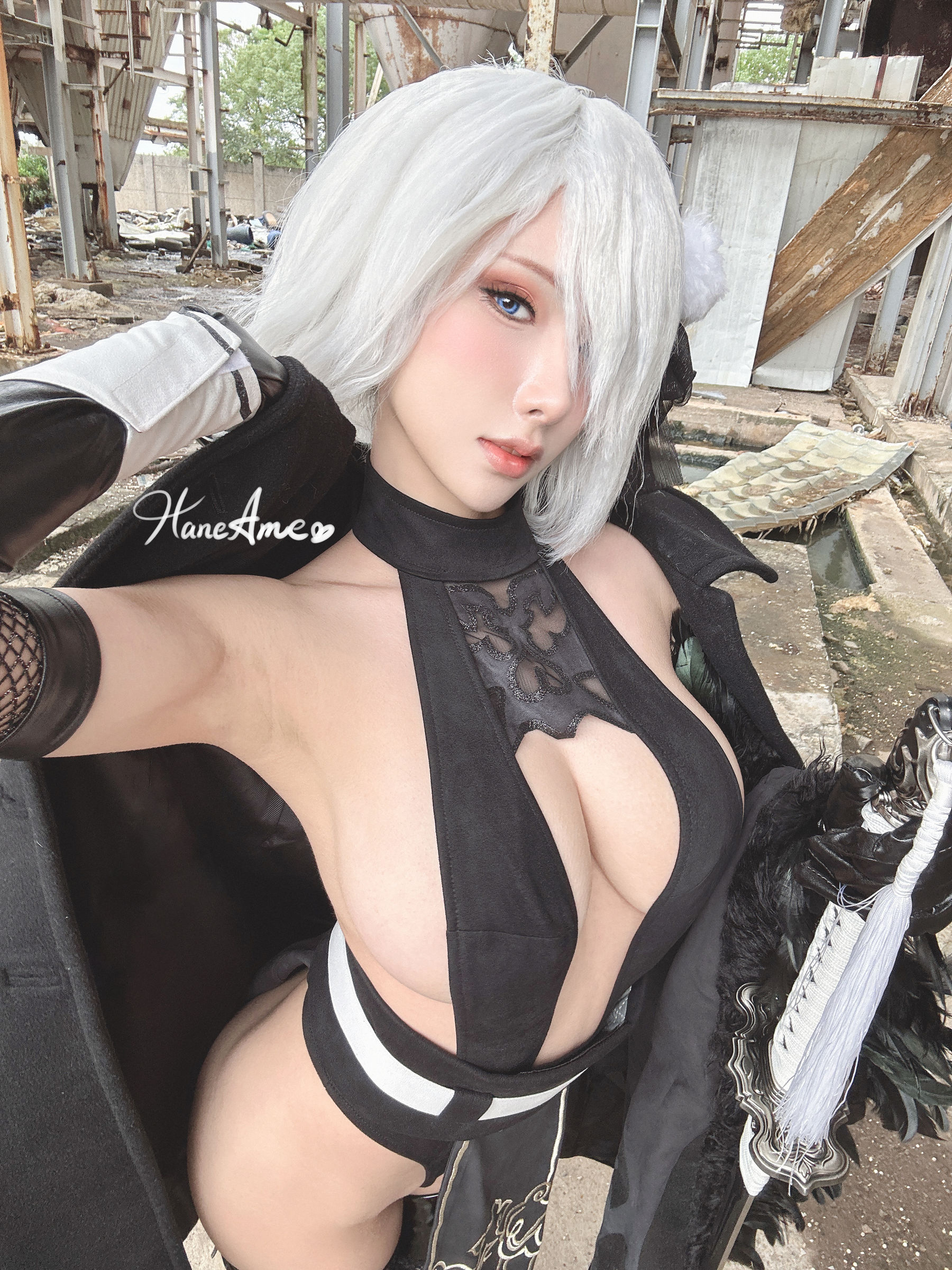 Hane Ame 雨波写真 – Nier 2BSelfie Cosplay-第44张