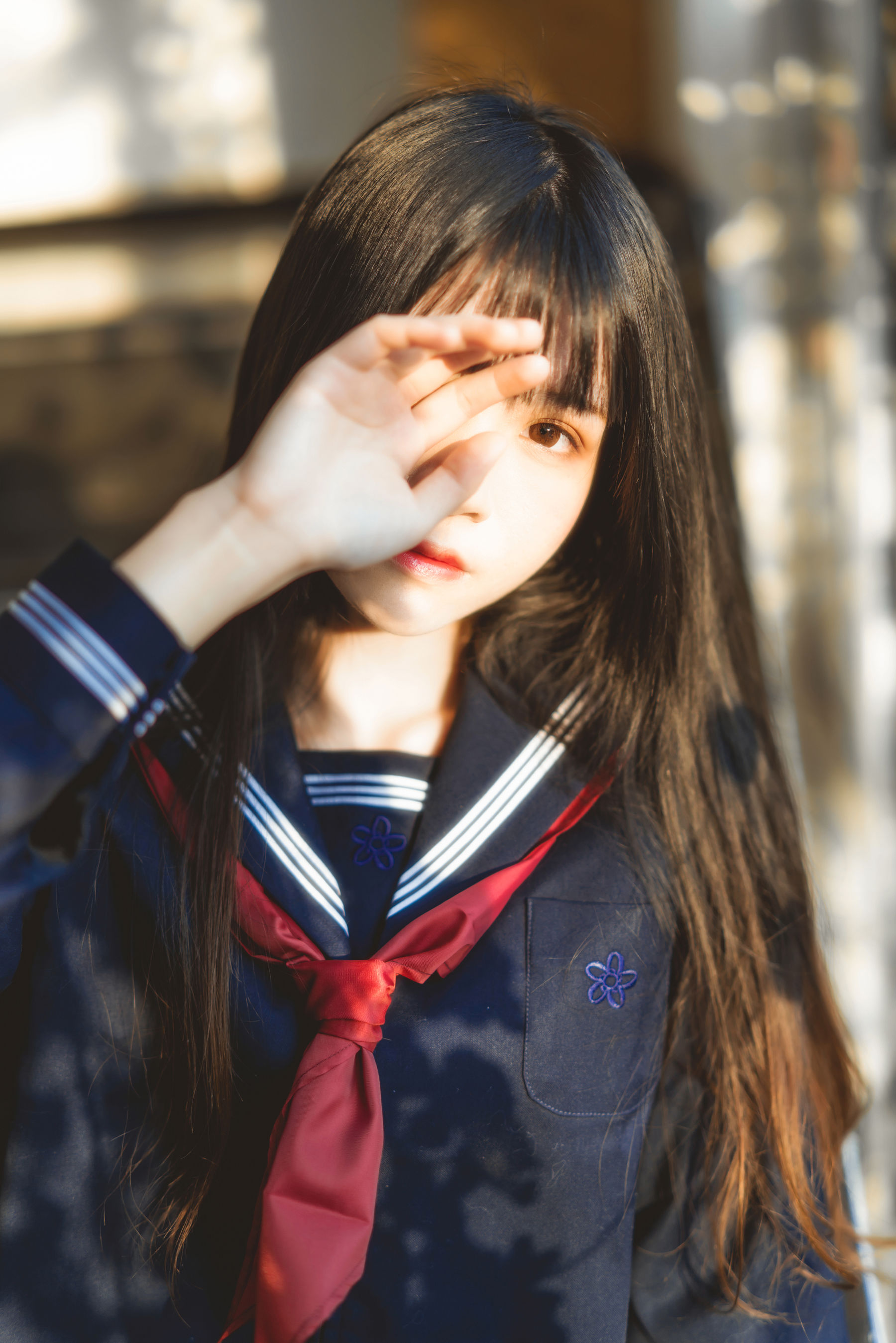 桜桃喵《(小少女)黑色水手服》 Cosplay-第47张