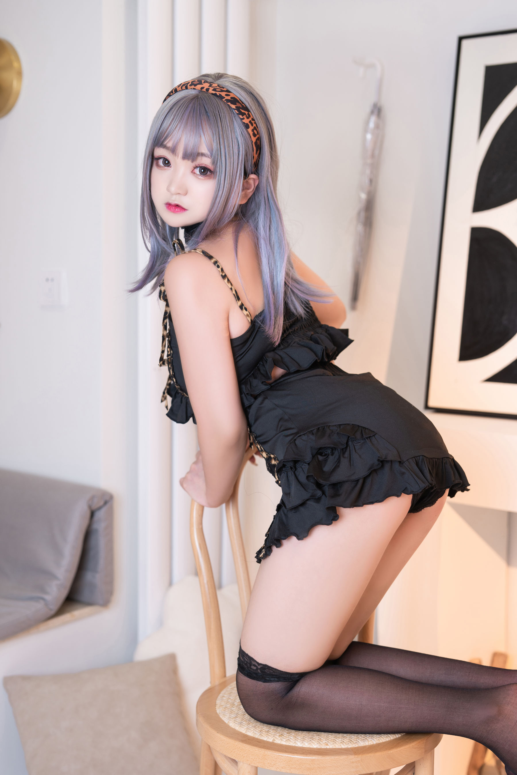 动漫博主恩田直幸 – 连体小豹纹 Cosplay-第6张
