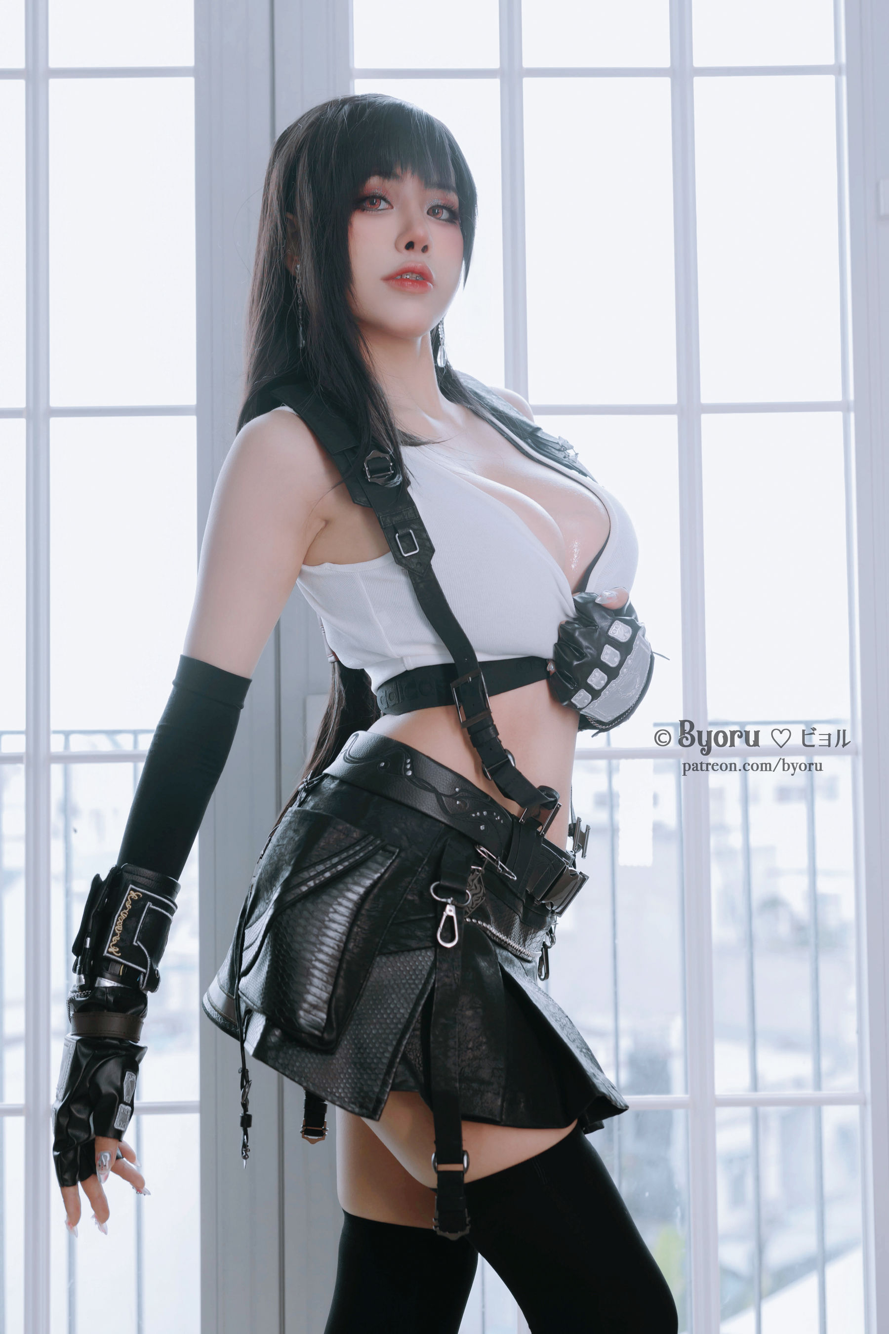 日本性感萝莉Byoru – Tifa Cosplay-第6张