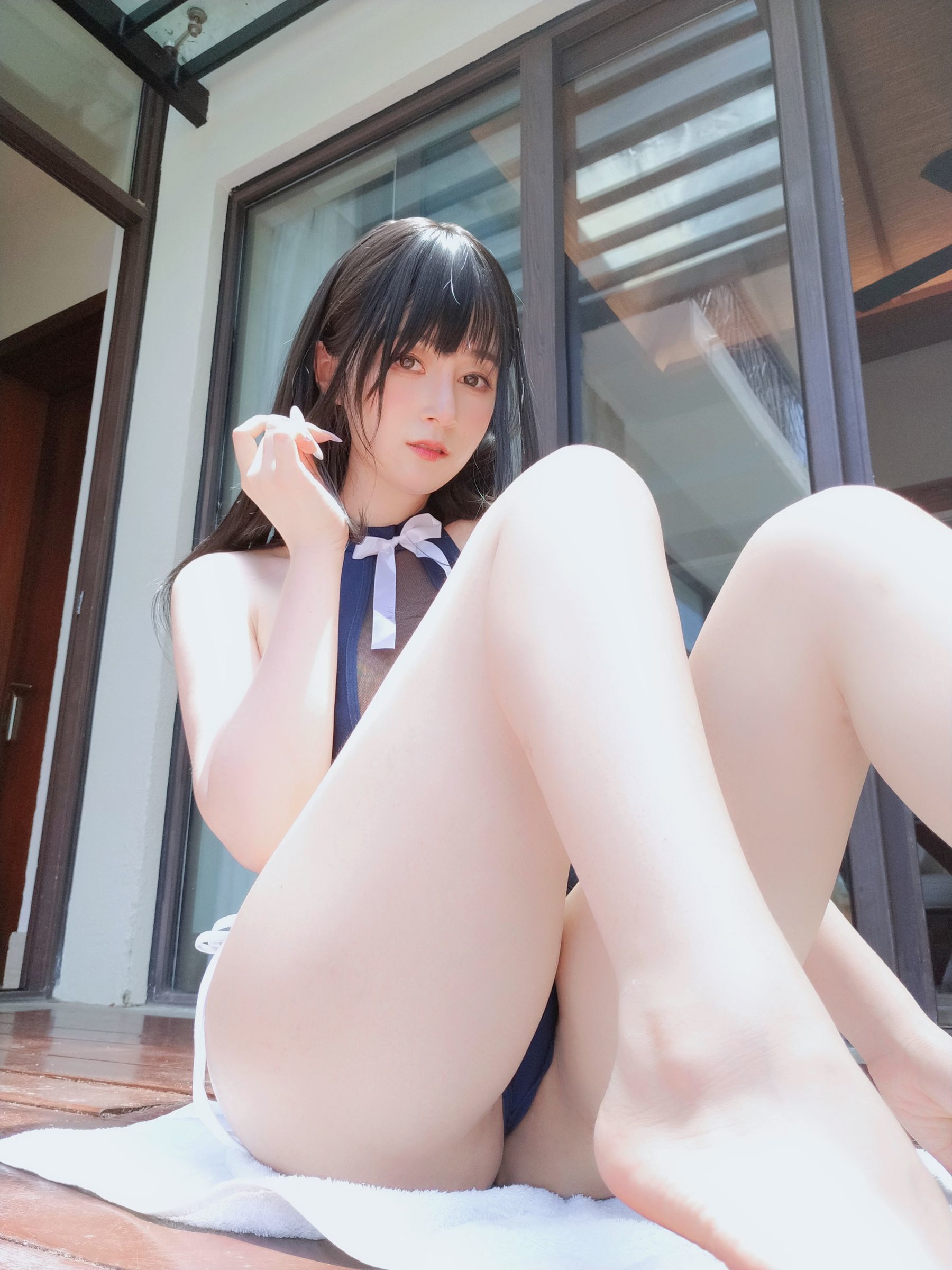 Coser小姐姐白银 – 镂空泳衣 Cosplay-第7张