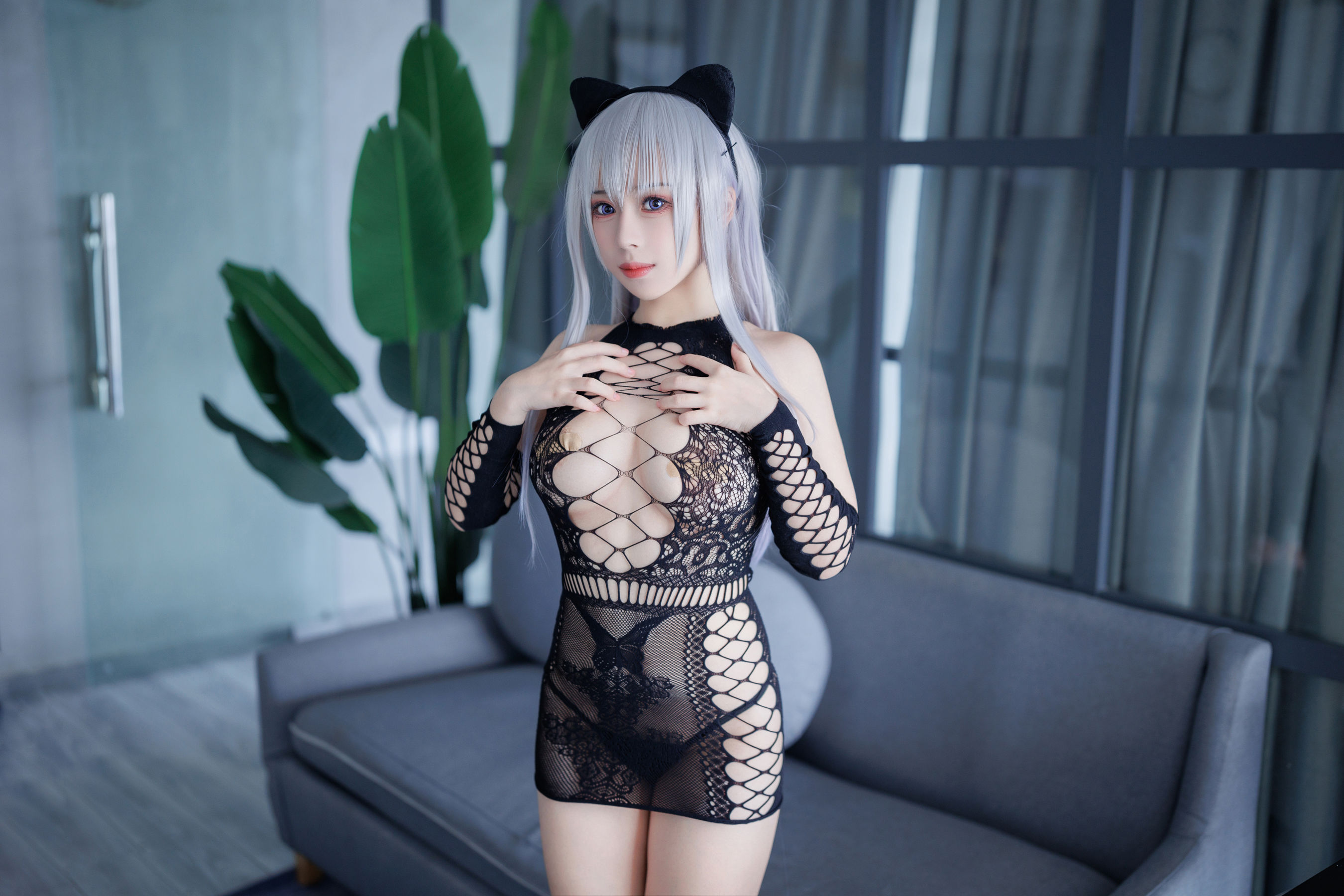 胡桃猫Kurumineko – 魅惑猫娘 Cosplay-第5张