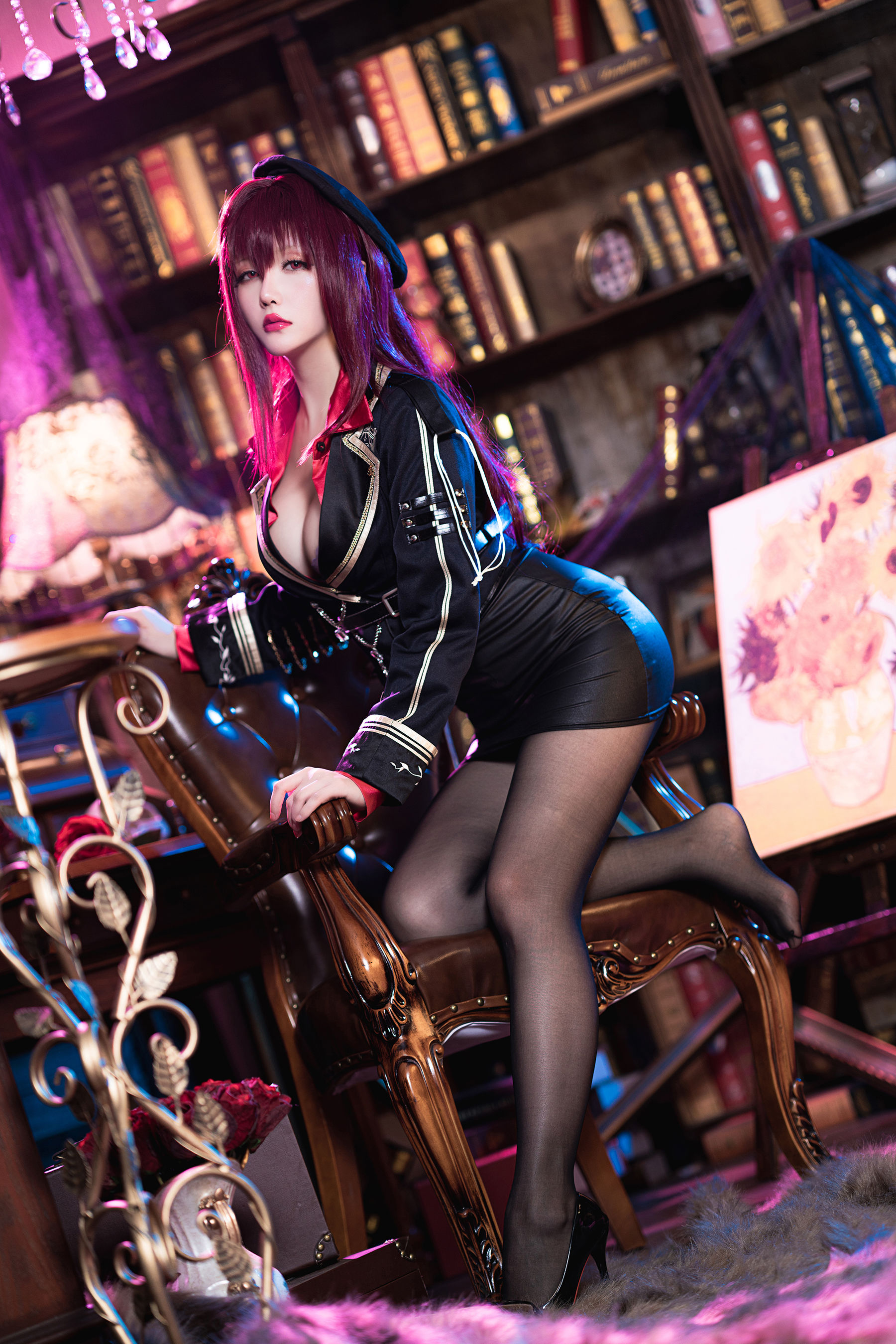 Coser小姐姐星之迟迟 – 斯卡哈-真红教枪 Cosplay-第2张