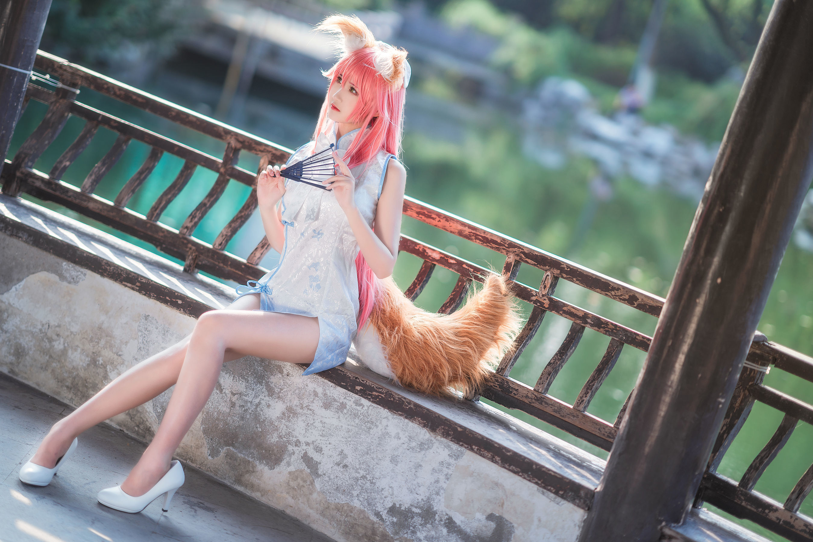 微博妹子三度_69 旗袍玉藻前 Cosplay-第3张