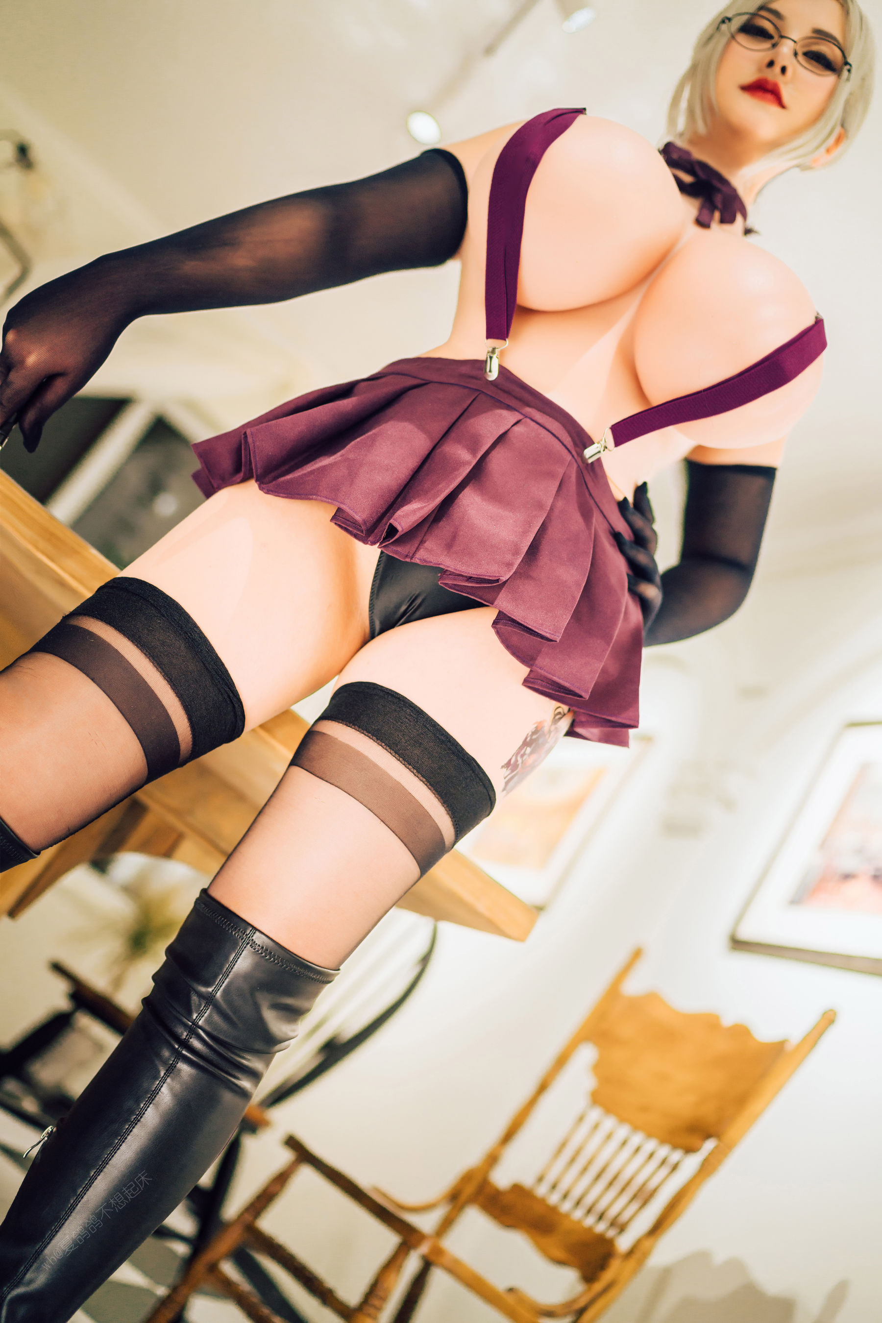 夏鸽鸽不想起床 – 白木芽衣子 女警 Cosplay-第9张