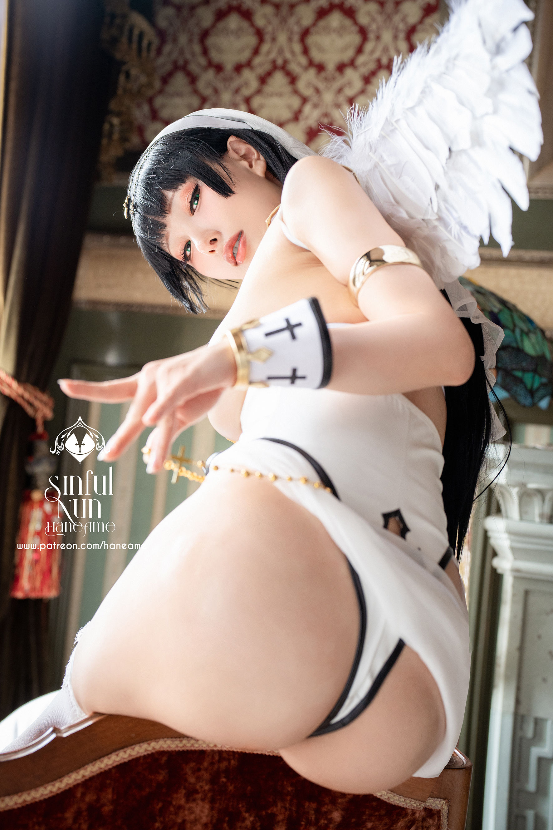 Hane Ame 雨波写真 – 罪恶修女 Angel Cosplay-第34张