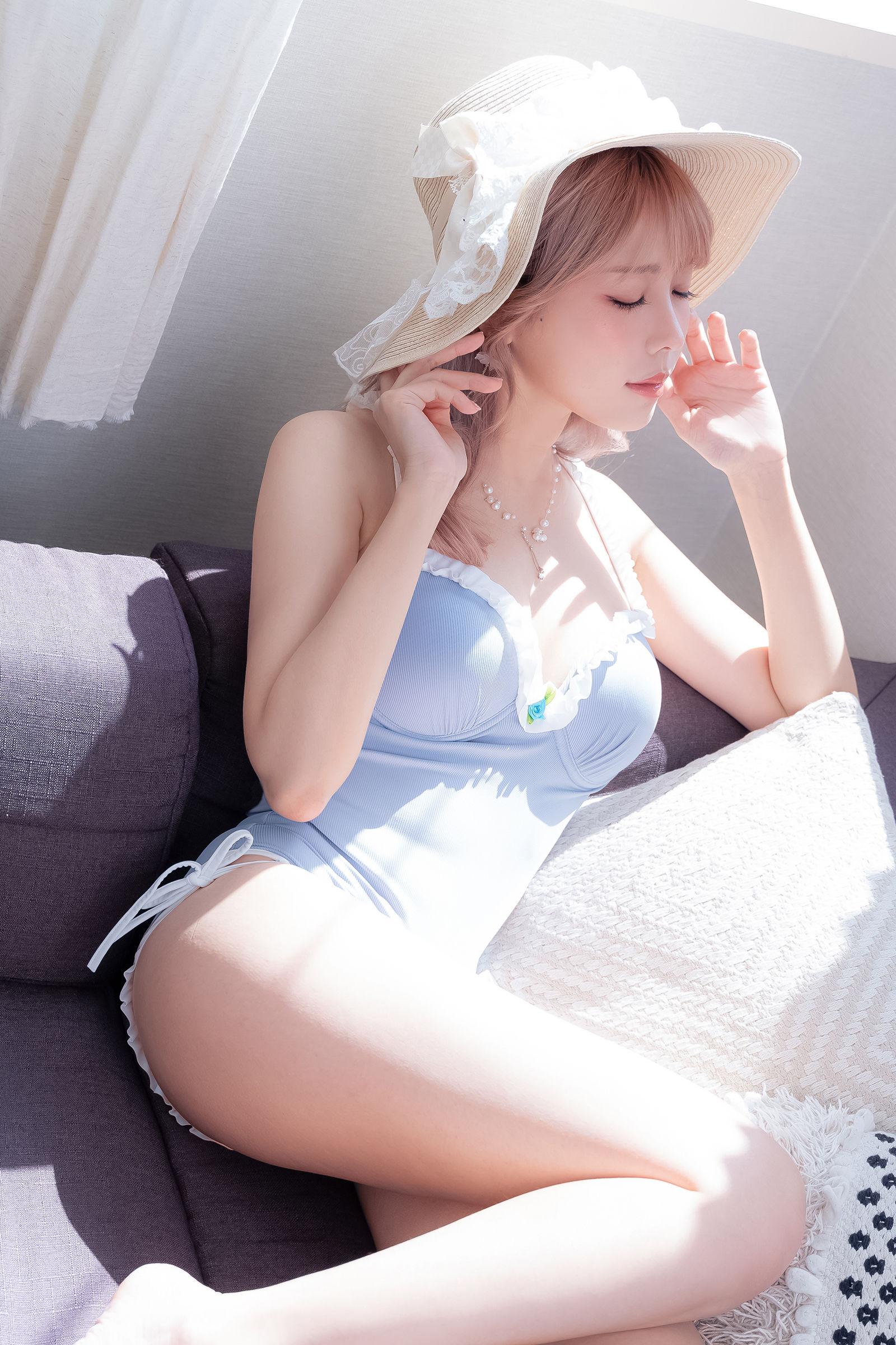 Ely_eee(ElyEE子) – Mist Blue Lady Cosplay-第3张