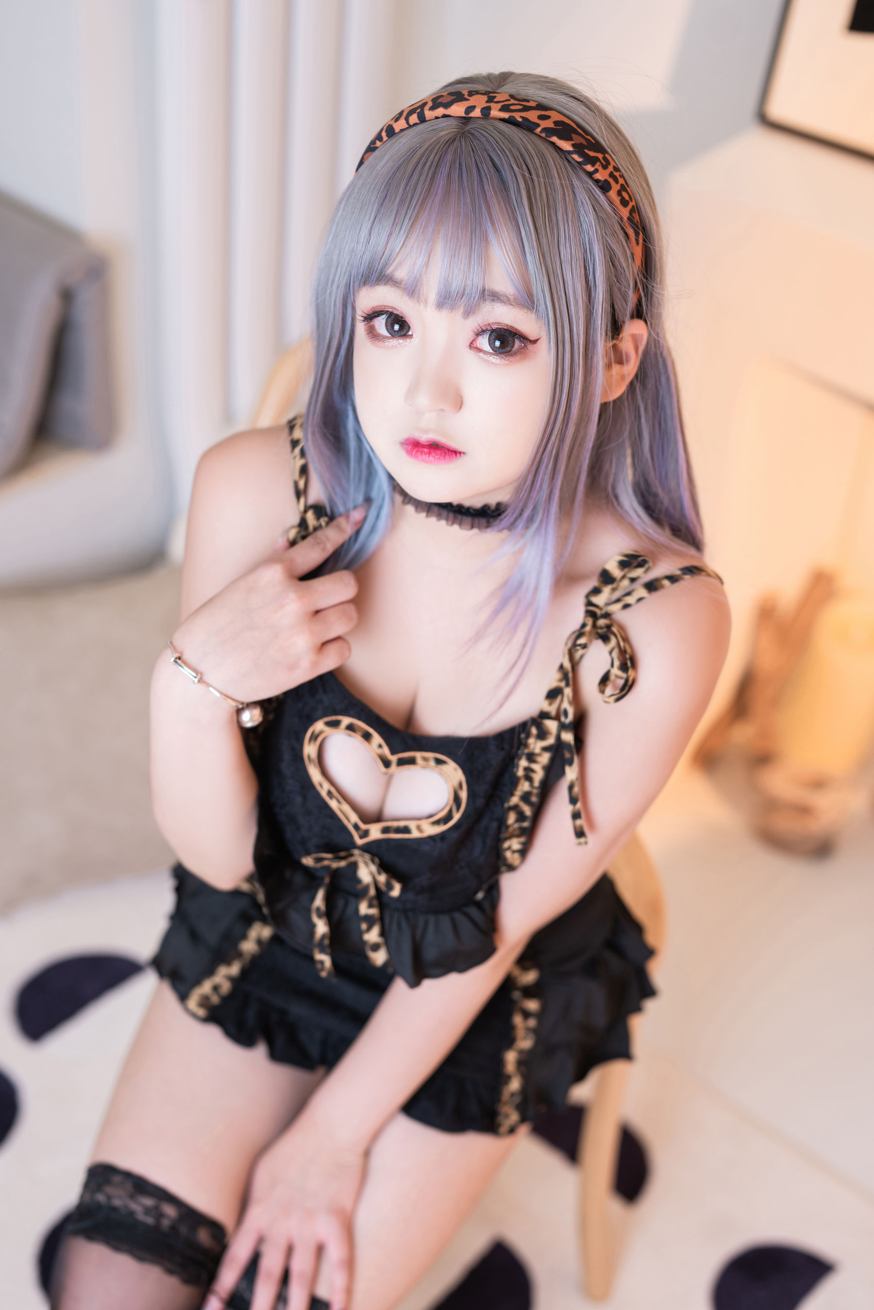 动漫博主恩田直幸 – 连体小豹纹 Cosplay-第37张