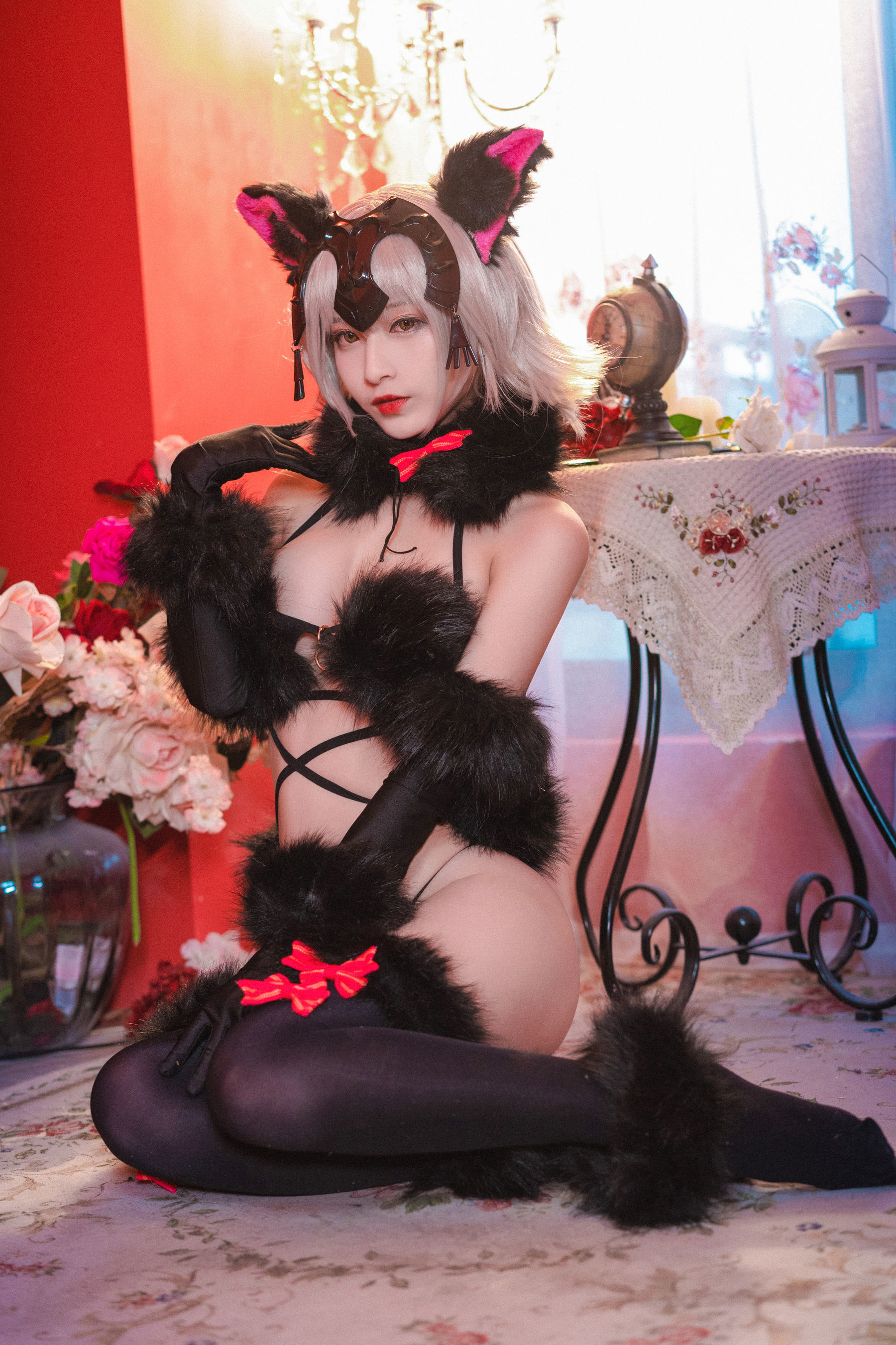 动漫博主铁板烧鬼舞w 花魁2 Cosplay-第2张
