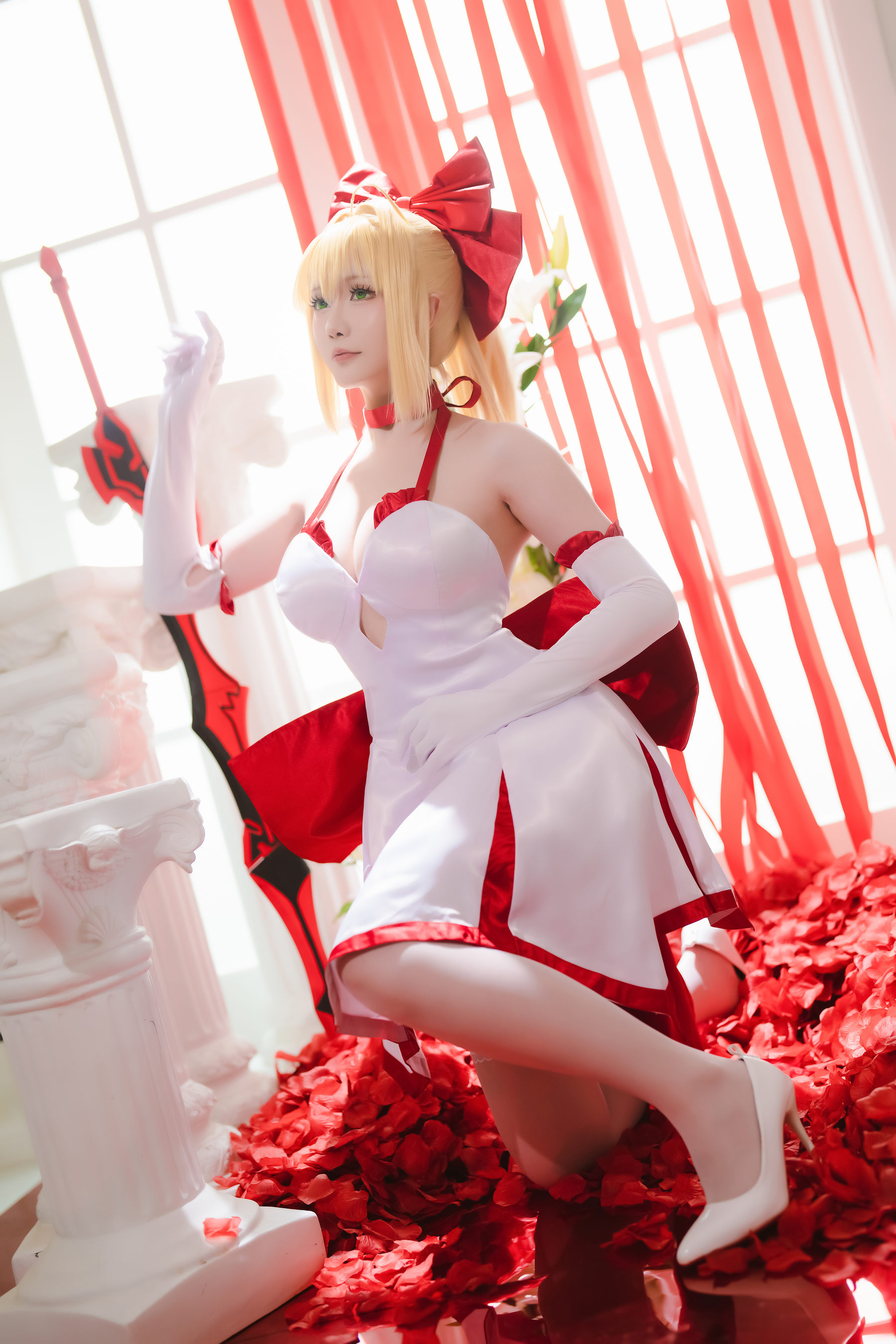 Coser小姐姐星之迟迟 – Fate 尼禄 Cosplay-第43张
