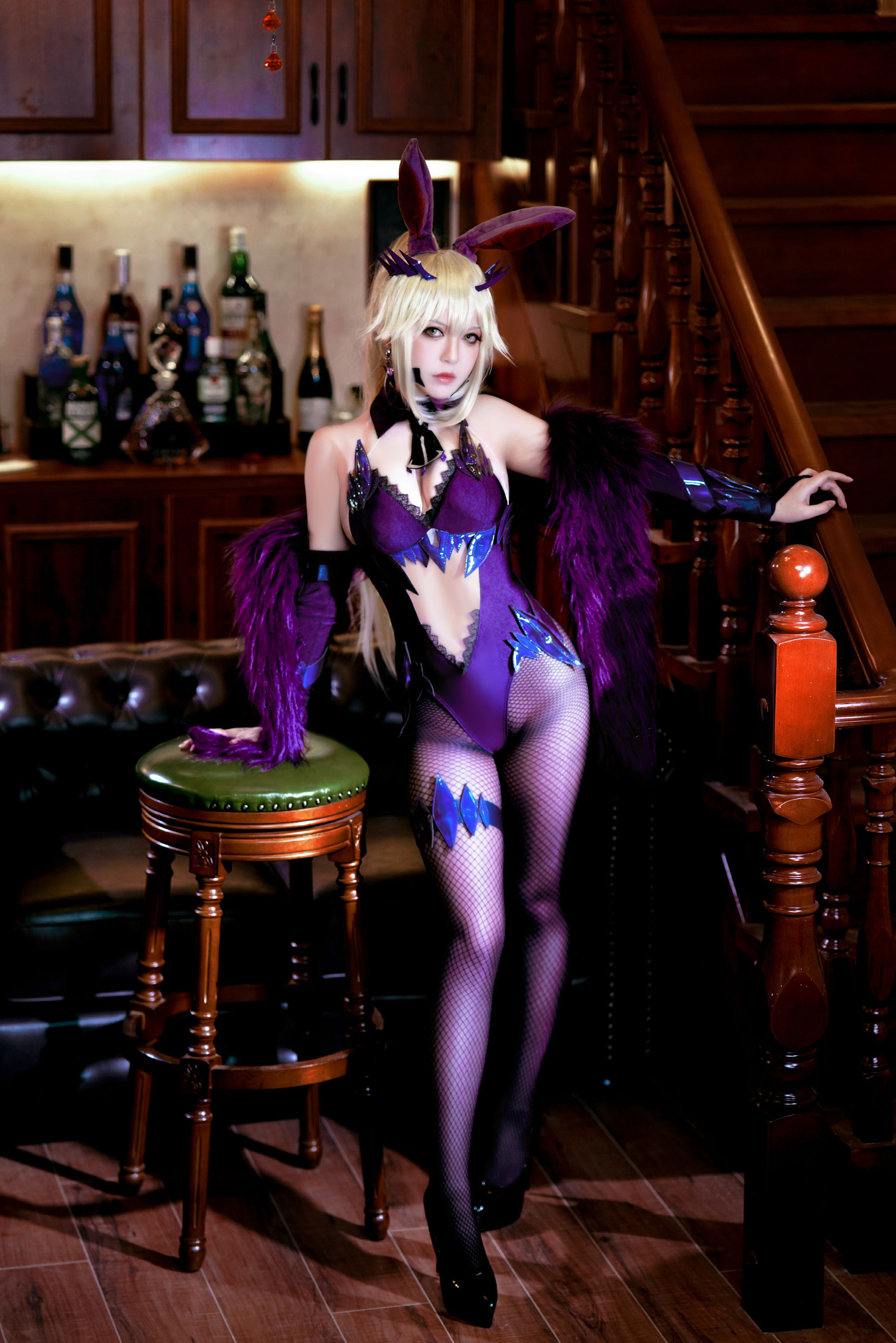 半半子 – LancerAlter Bunny Cosplay-第1张