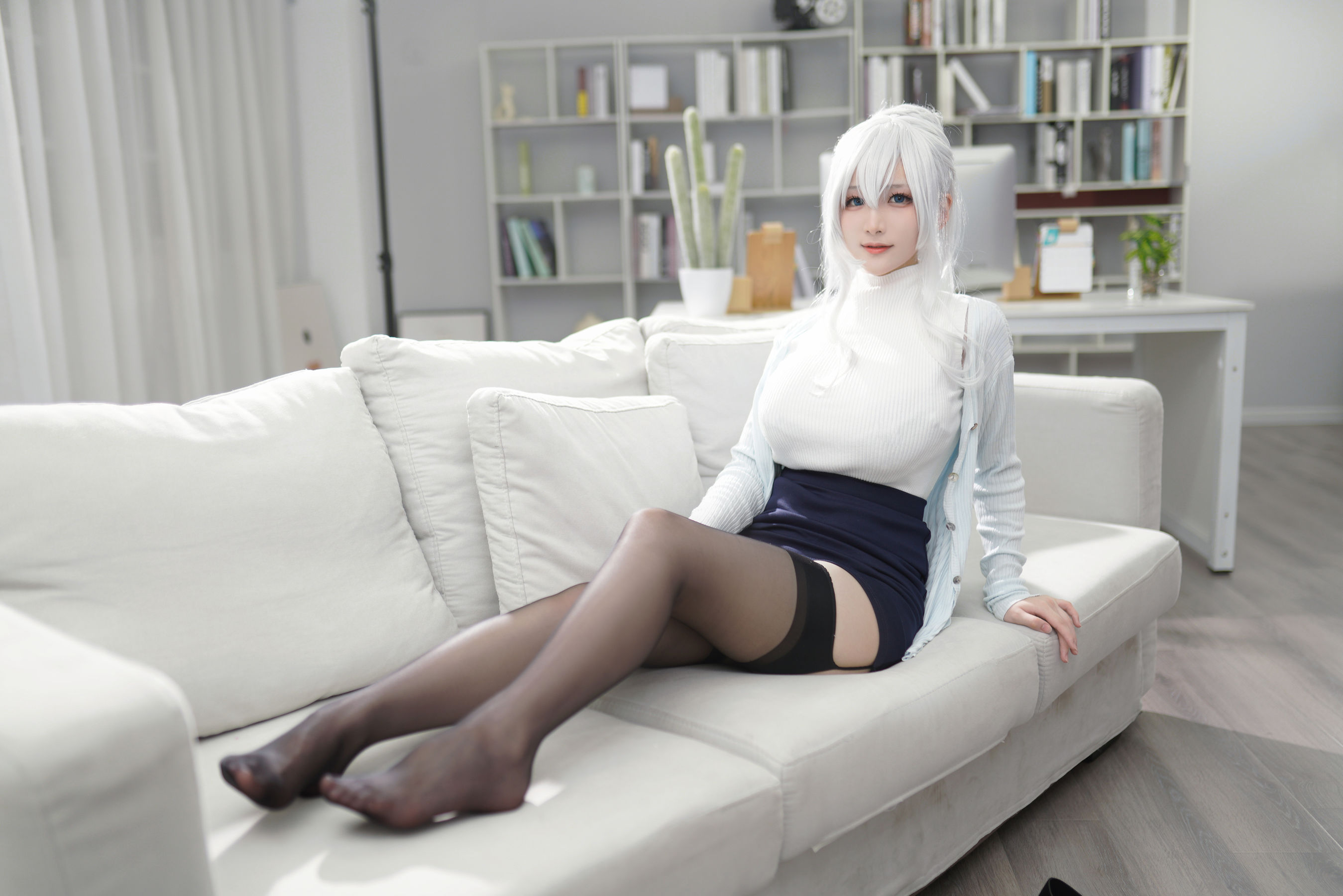 幼愛youmeko – 未亡人雪女 Cosplay-第3张