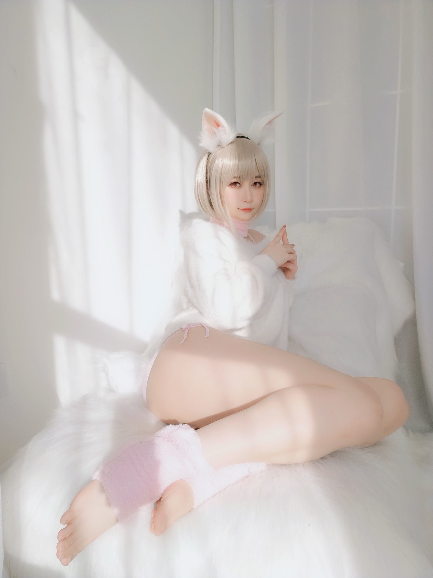 Coser小姐姐白银 小白兔 Cosplay-第2张