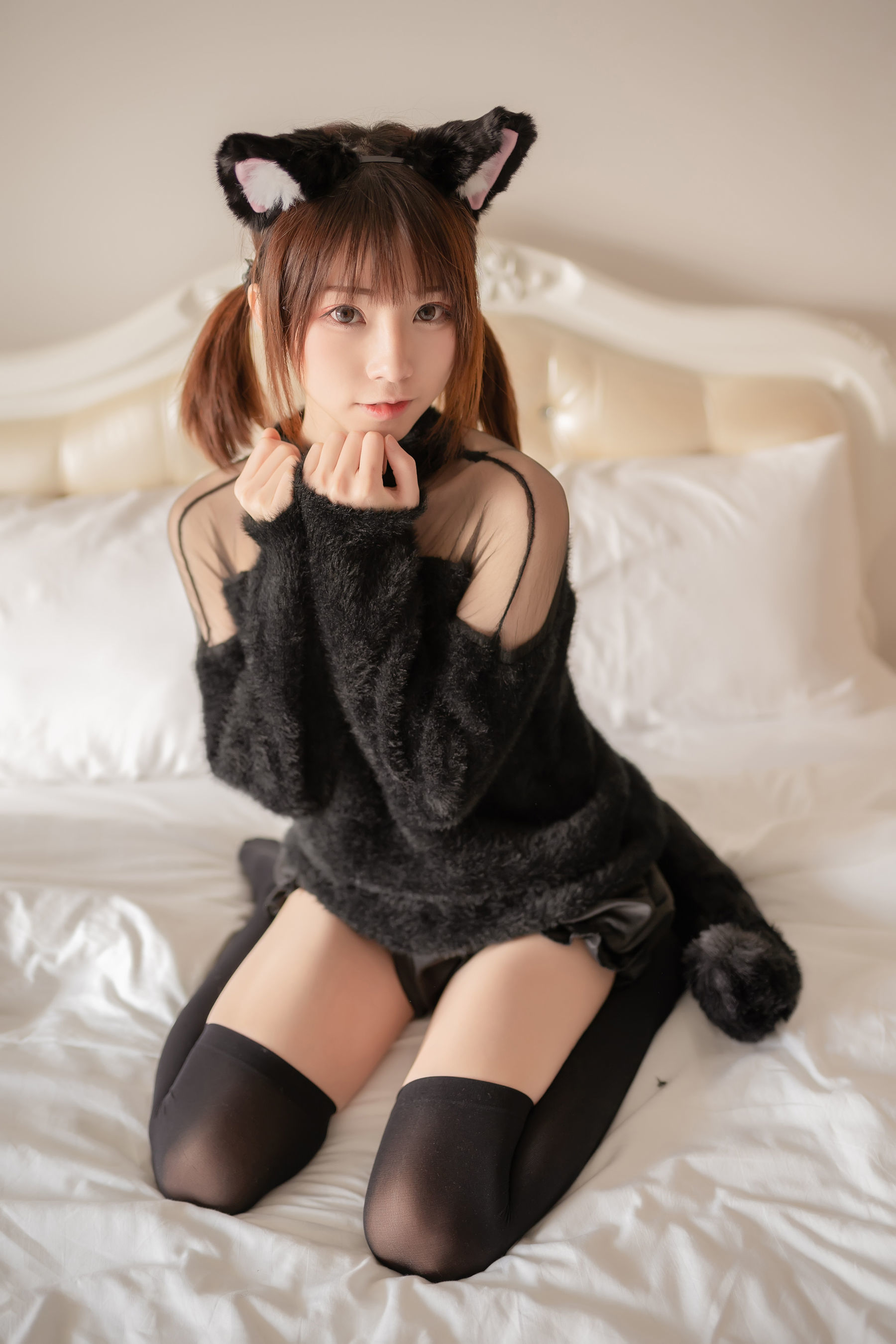动漫博主Kitaro_绮太郎 – 黑喵 Cosplay-第37张