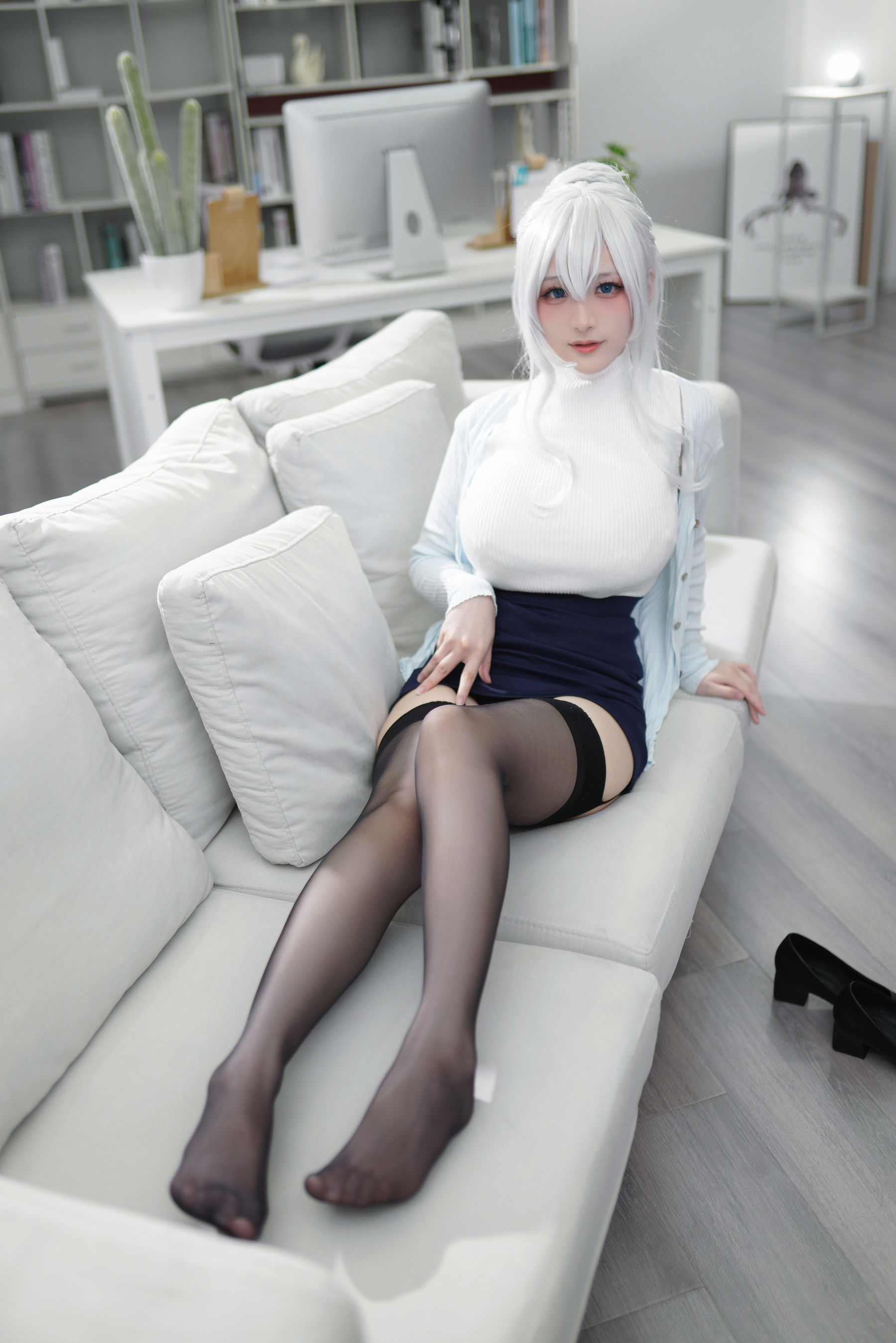 幼愛youmeko – 未亡人雪女 Cosplay-第2张