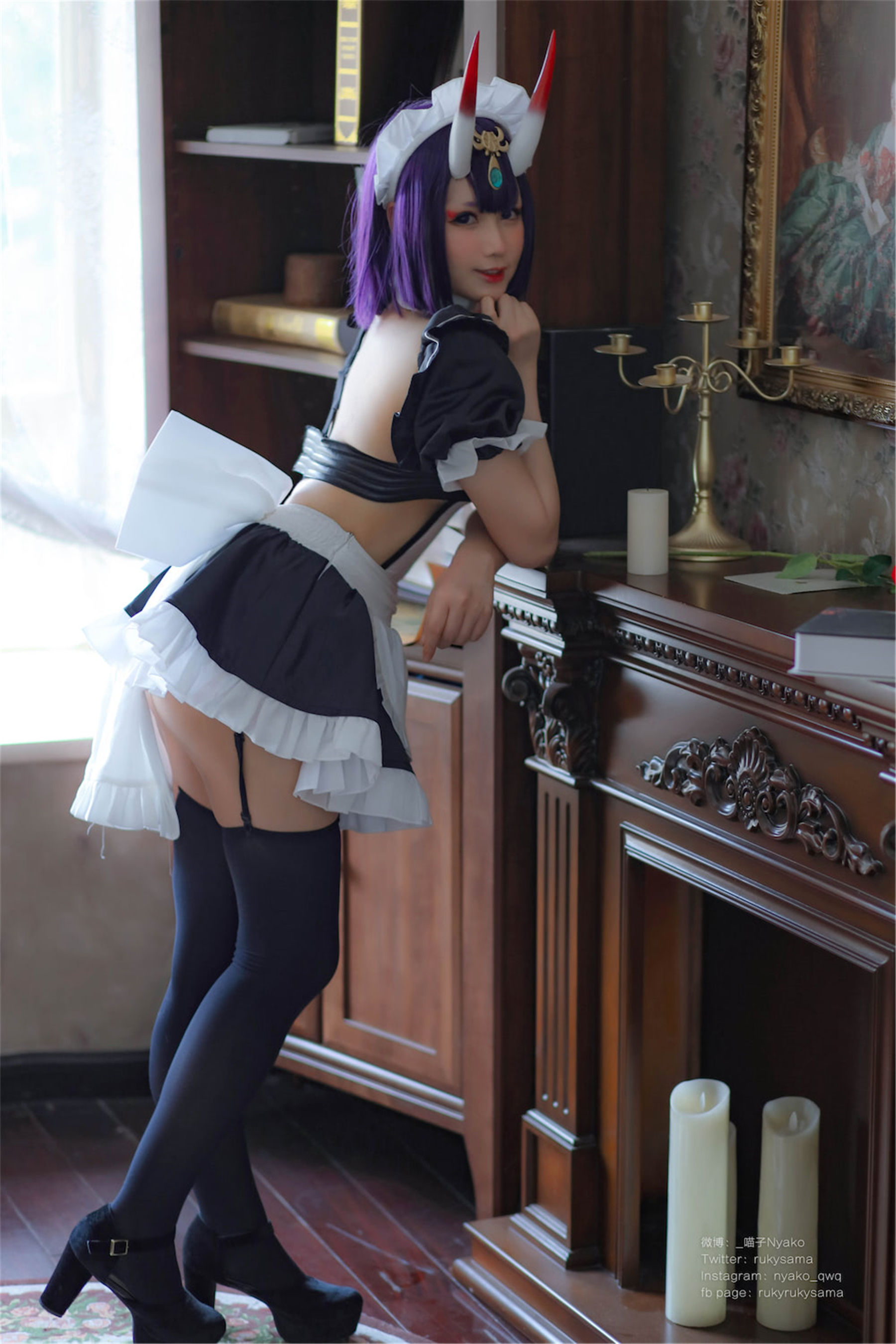 萌妹子Nyako喵子 – 酒吞童子女仆 Cosplay-第39张