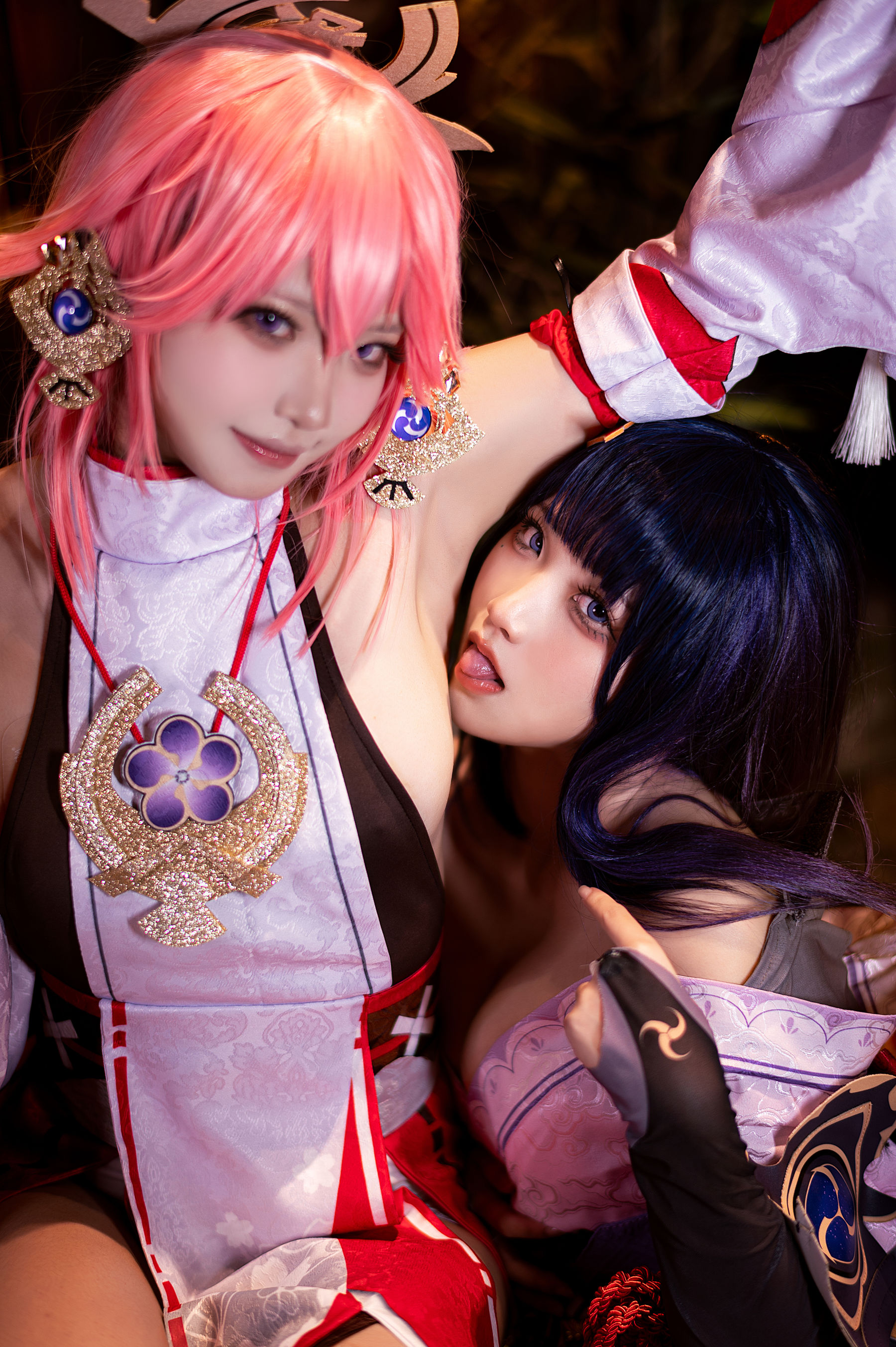 伊喵君景三 – 八重雷神 双倍快乐 Cosplay-第4张