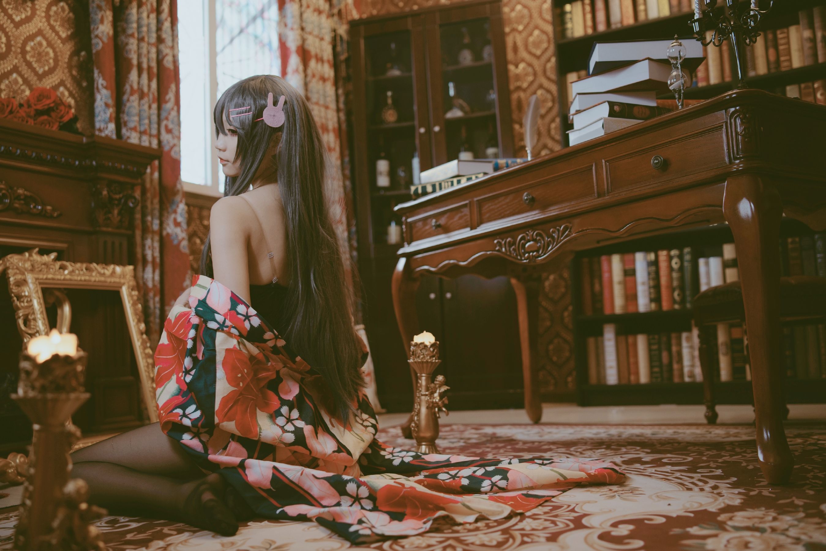 [萝莉COS] 清纯少女五更百鬼 – 樱岛麻衣兔女郎 Cosplay-第6张