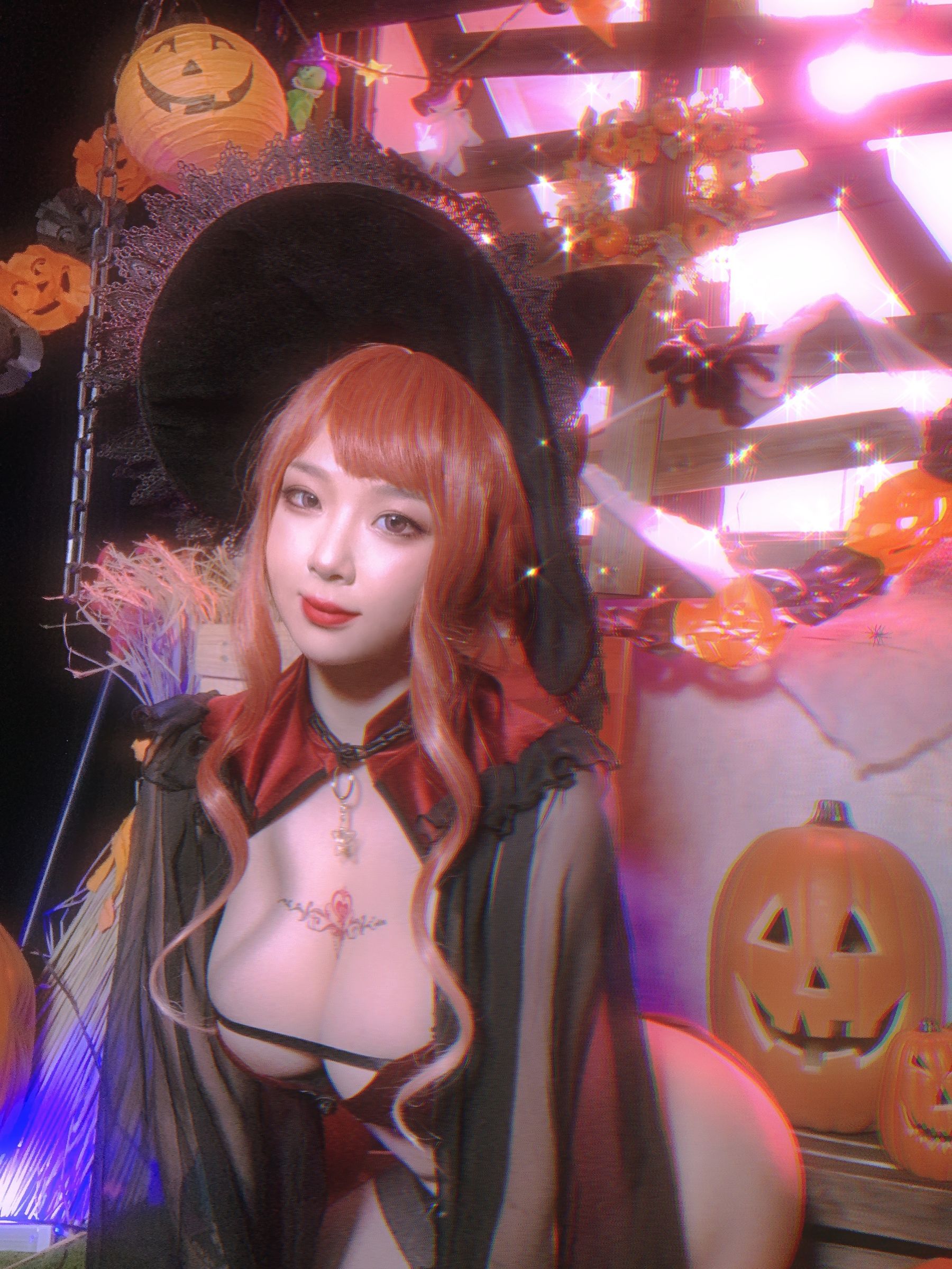 皮皮奶可可爱了啦 – 万圣节女巫 Cosplay-第8张