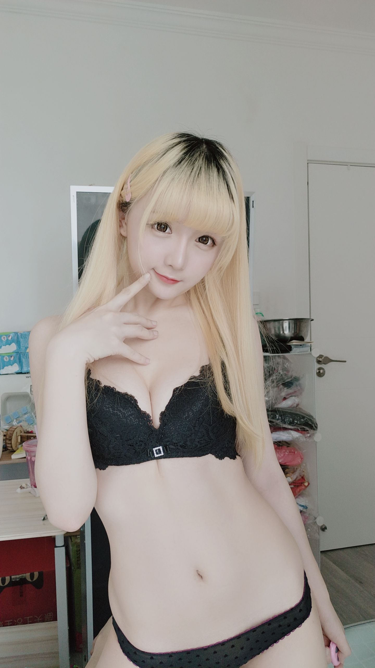 Coser小姐姐星之迟迟 jk格子裙 Cosplay-第59张