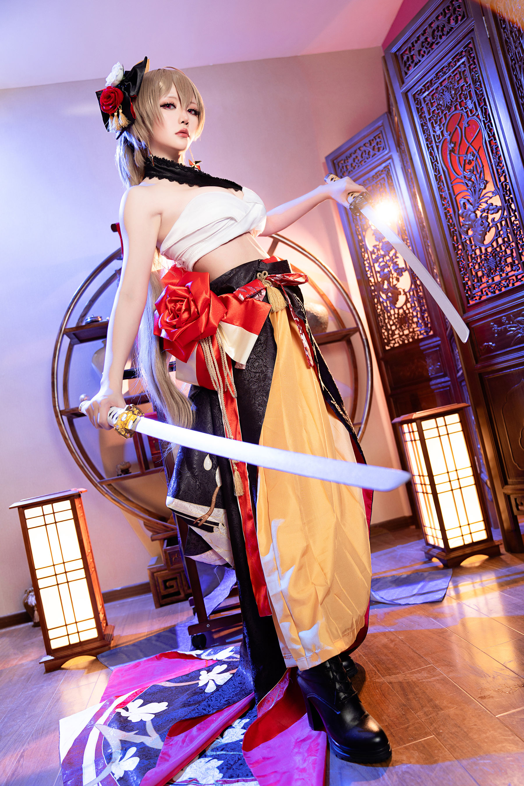 Coser小姐姐星之迟迟 – 碧蓝航线 让巴尔 Cosplay-第4张