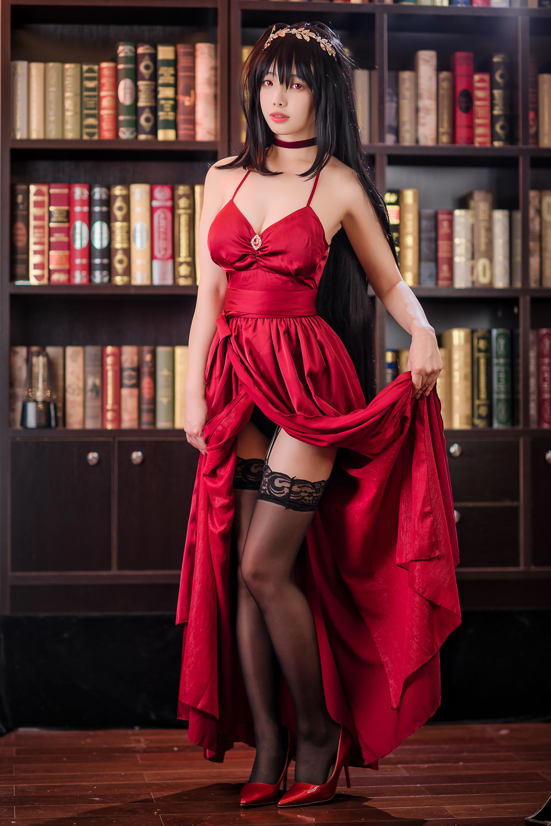 [萝莉COS] 雯妹 – 碧蓝航线大凤礼服 Cosplay-第43张