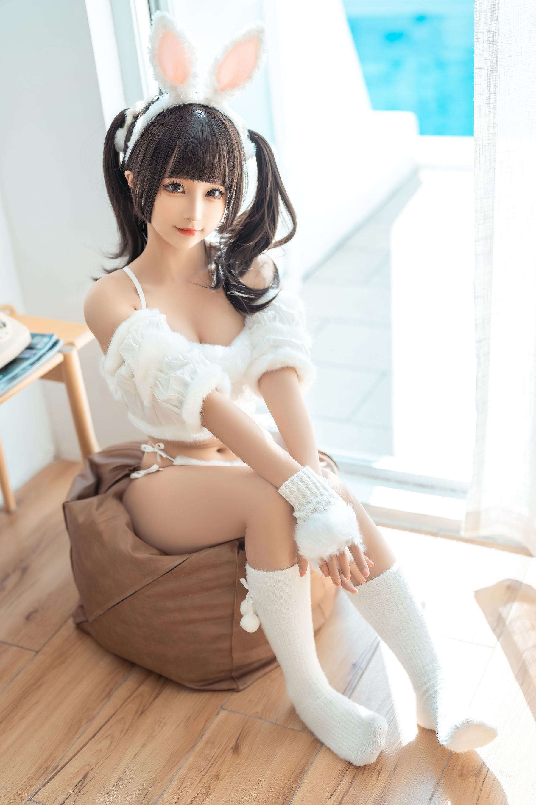 动漫博主蠢沫沫 – 绵绵兔 Cosplay-第2张