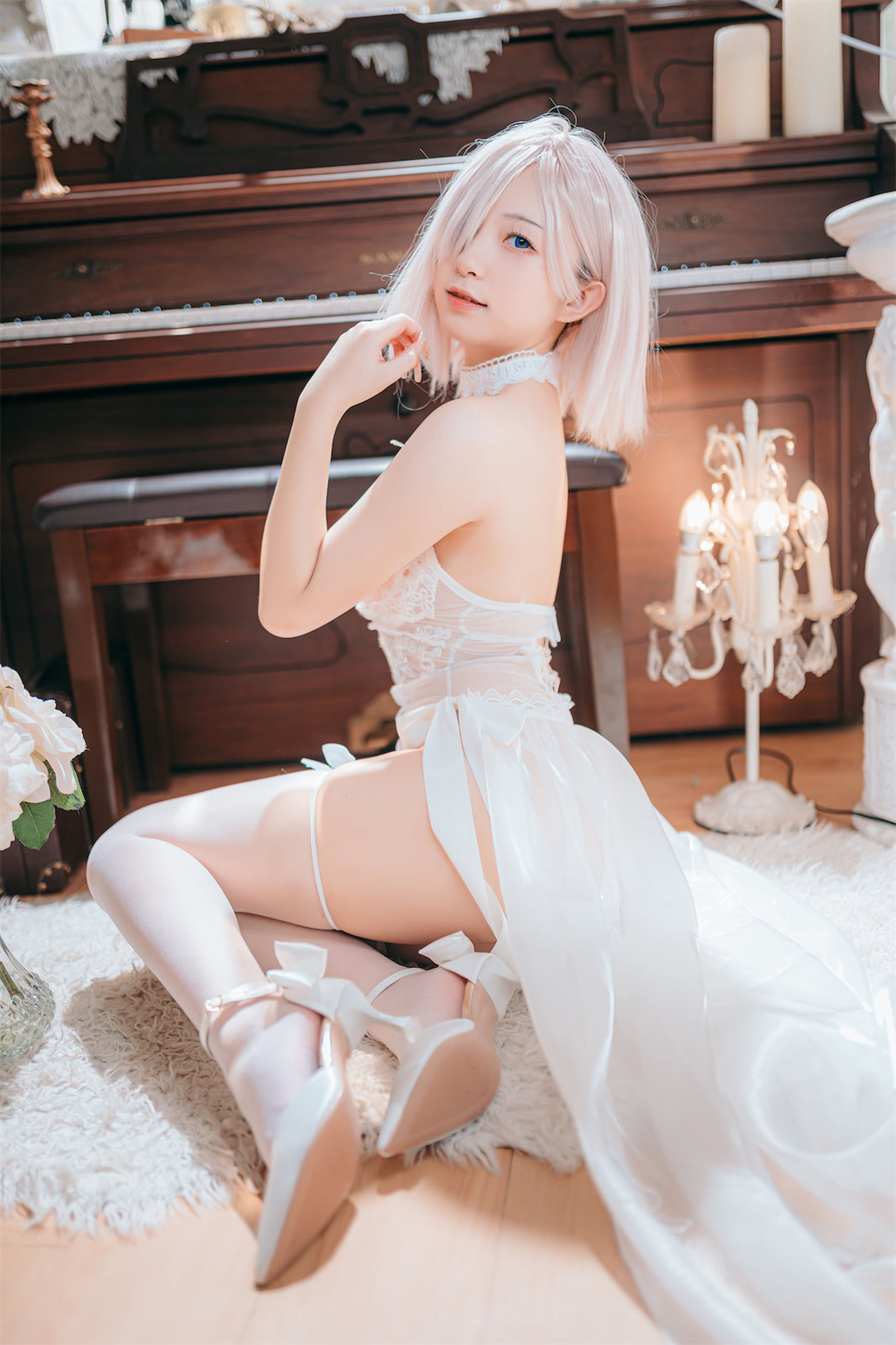 花铃 – 玛修婚纱 Cosplay-第2张