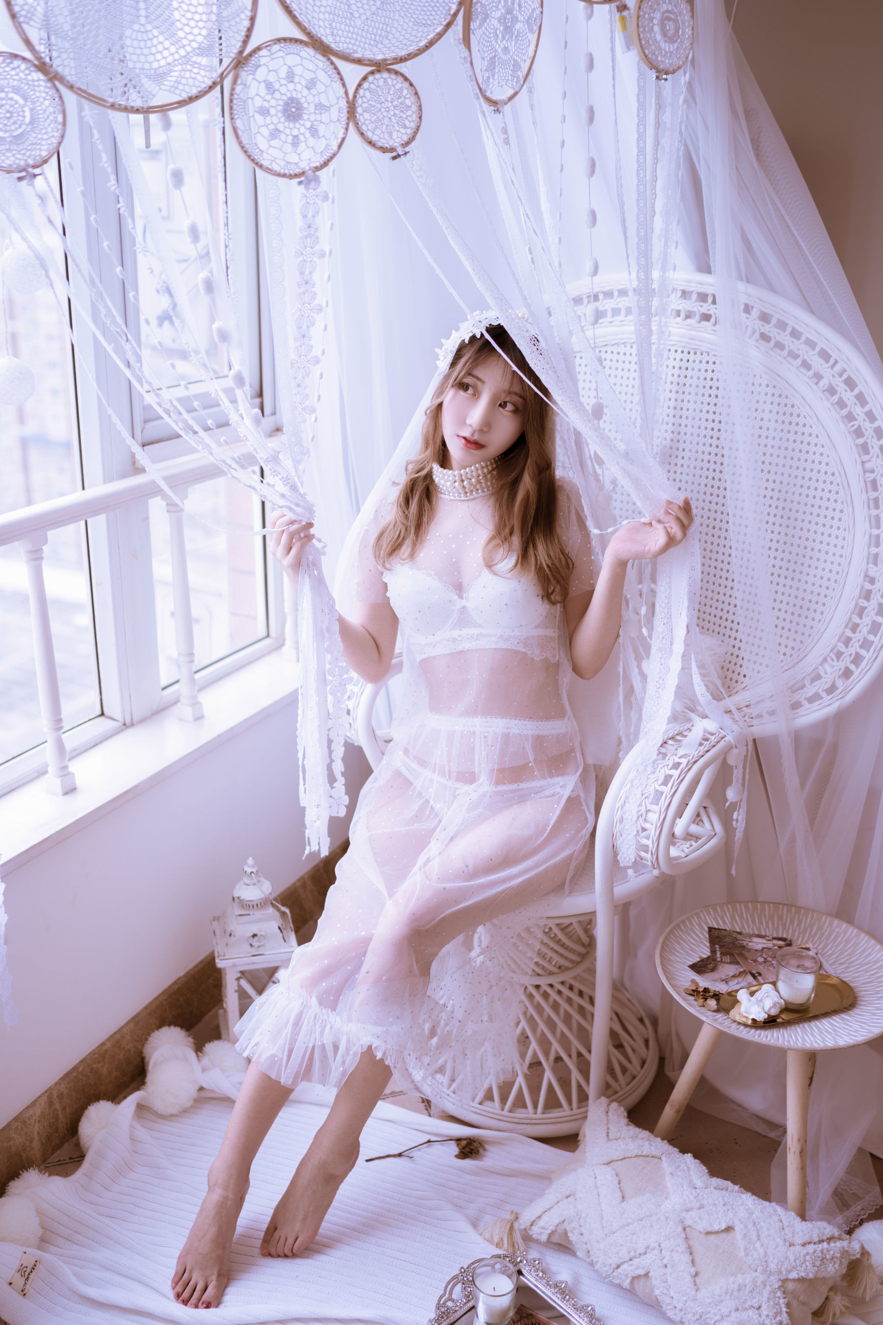[萝莉COS] 黑川 – 年上彼女 婚纱+毛衣 Cosplay-第2张