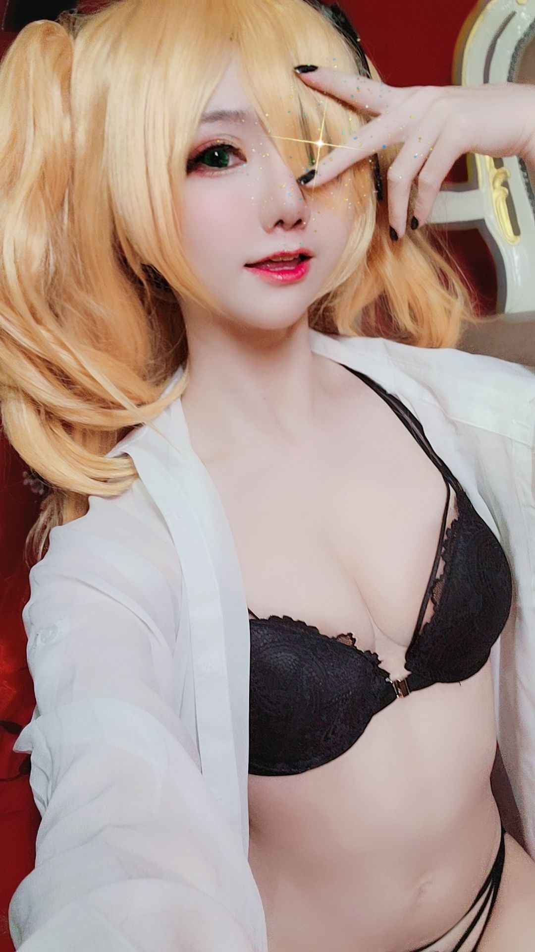 Sally Dorasnow – Fischl Gothic Lingerie Cosplay-第1张