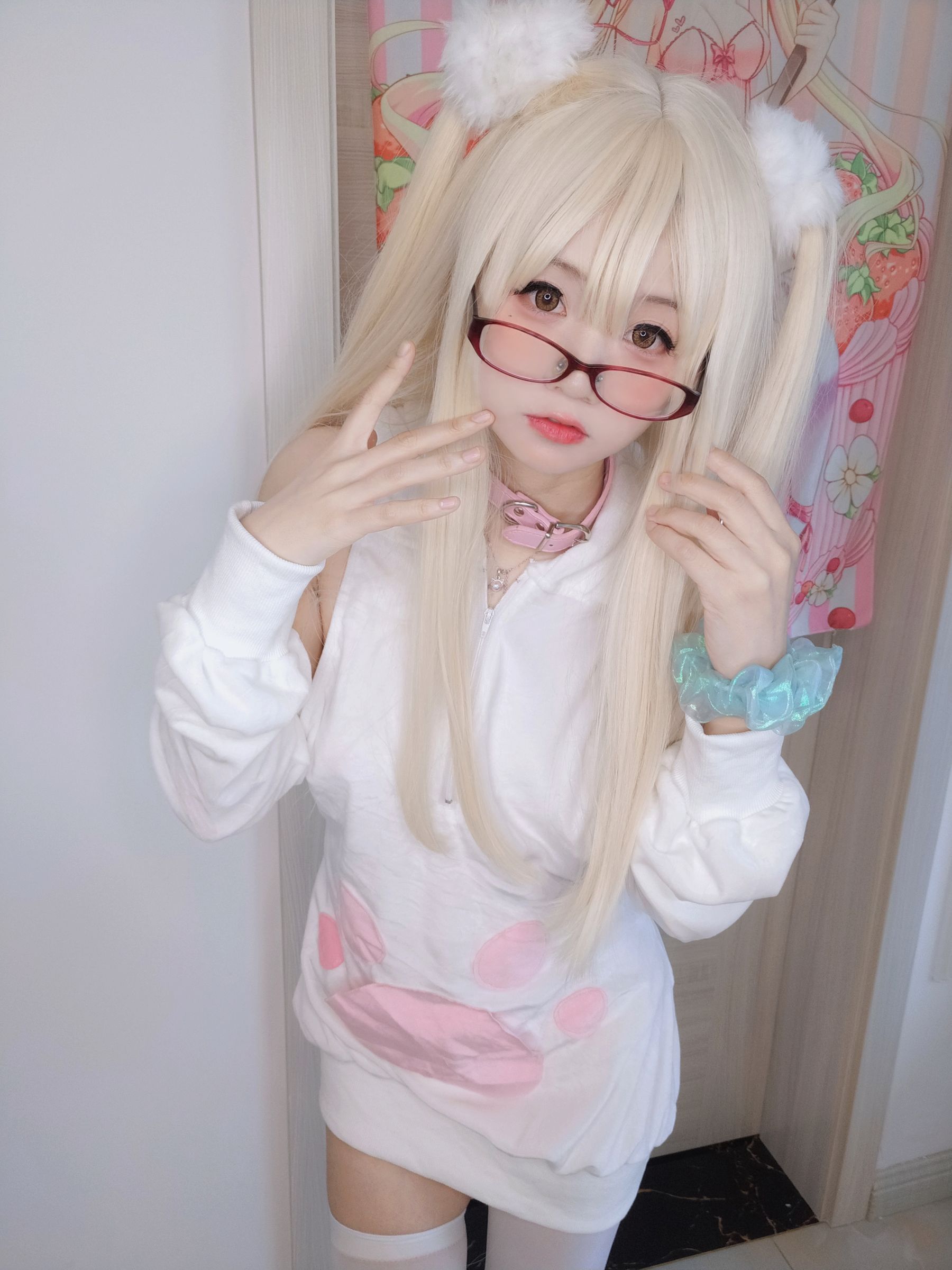 萌妹子Coser摇摇乐yoyo – 白いクリーム Cosplay-第17张