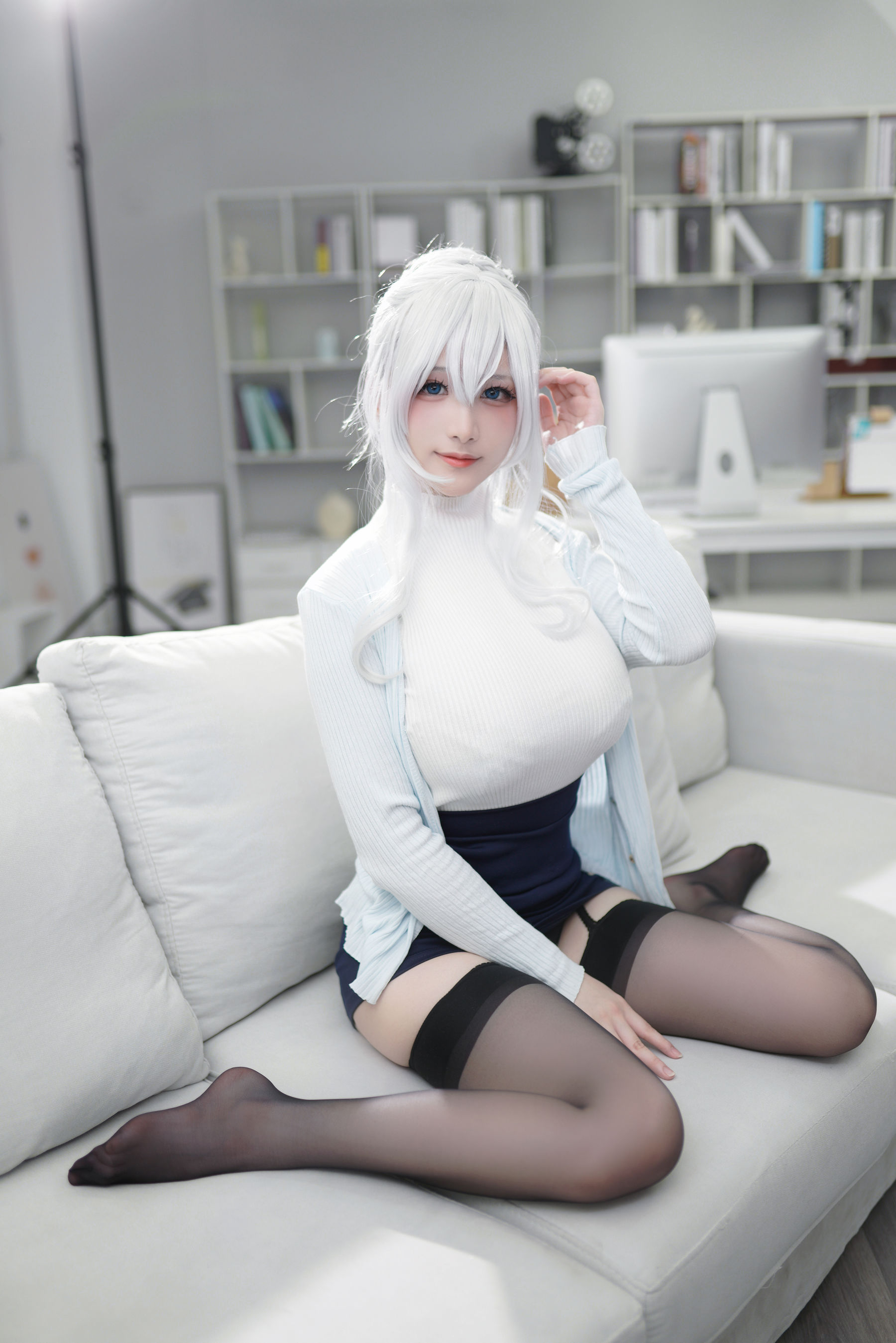 幼愛youmeko – 未亡人雪女 Cosplay-第70张