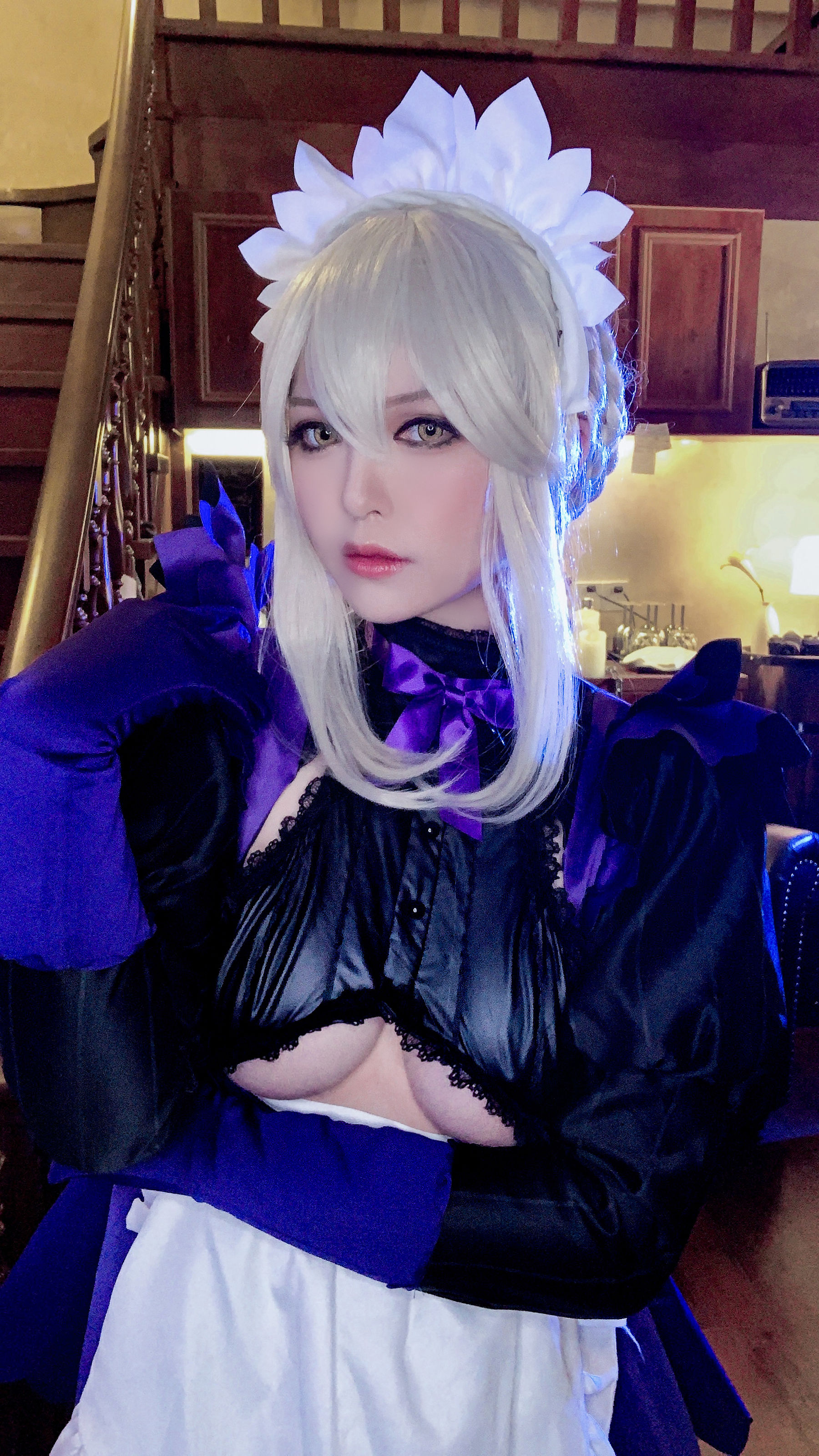 半半子 – LancerAlter Maid Cosplay-第2张
