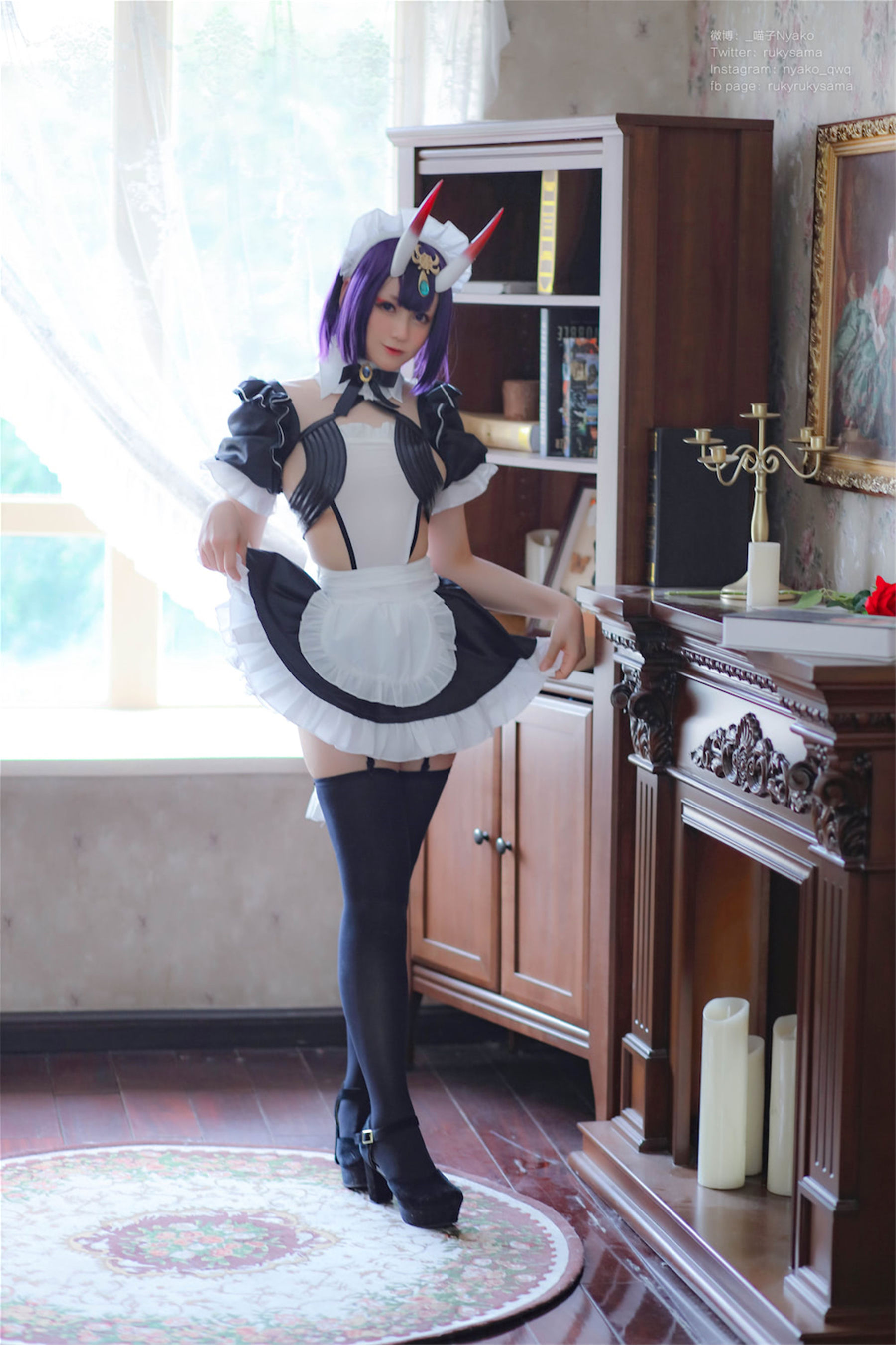 萌妹子Nyako喵子 – 酒吞童子女仆 Cosplay-第2张