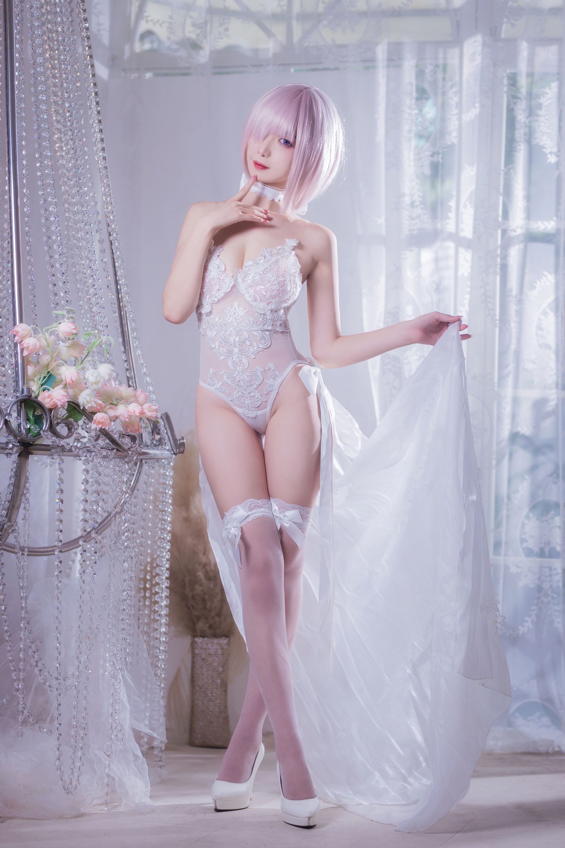 动漫博主封疆疆v – 婚纱玛修 Cosplay-第1张