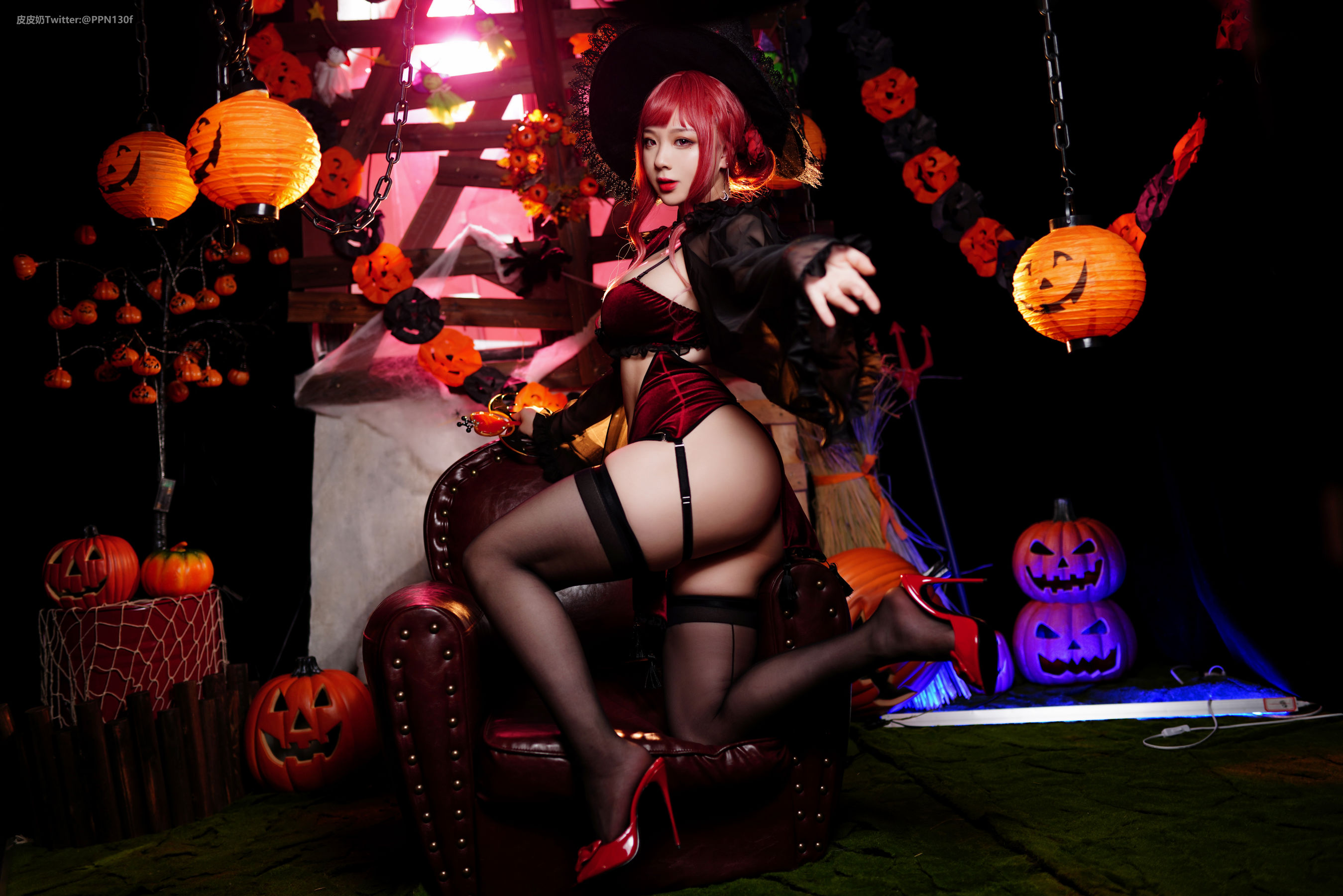 皮皮奶可可爱了啦 – 万圣节女巫 Cosplay-第6张