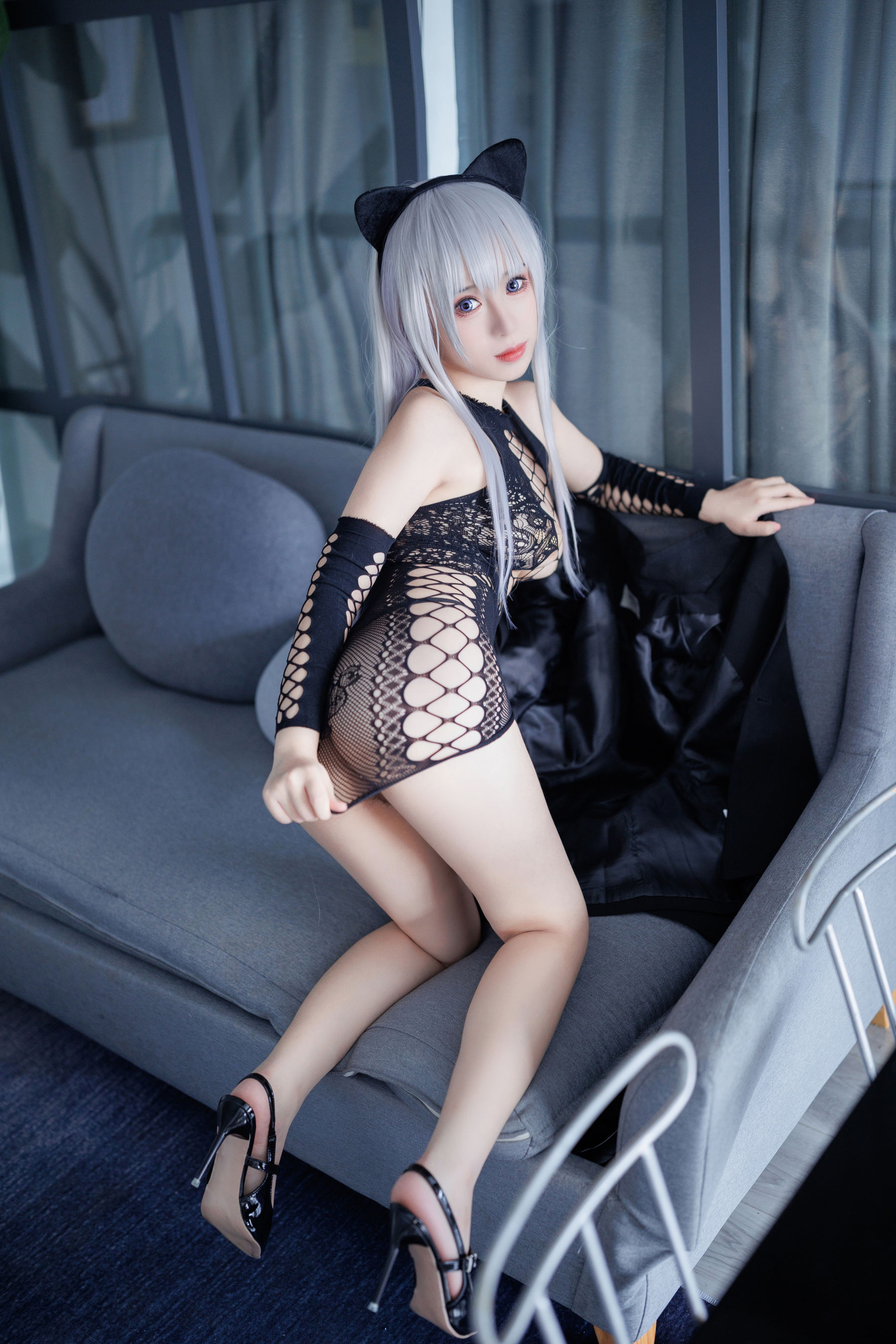 胡桃猫Kurumineko – 魅惑猫娘 Cosplay-第1张